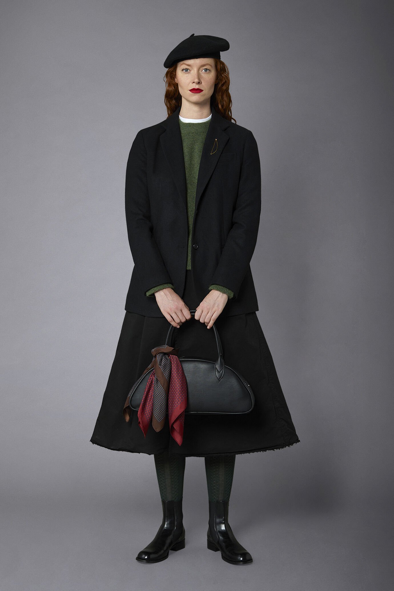 Giacca donna monopetto tessuto tweed misto lana image number 0