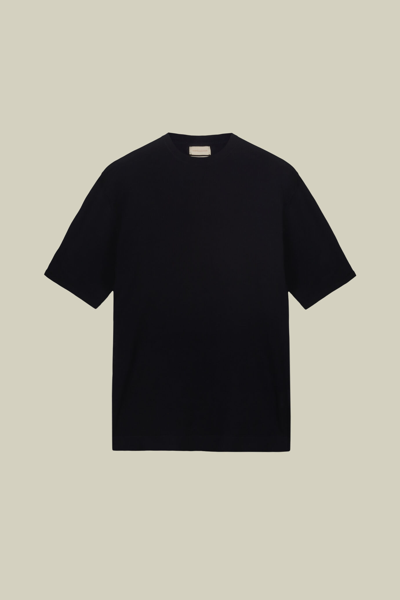 T-shirt homme tricoté à manches courtes, 100% coton double retors