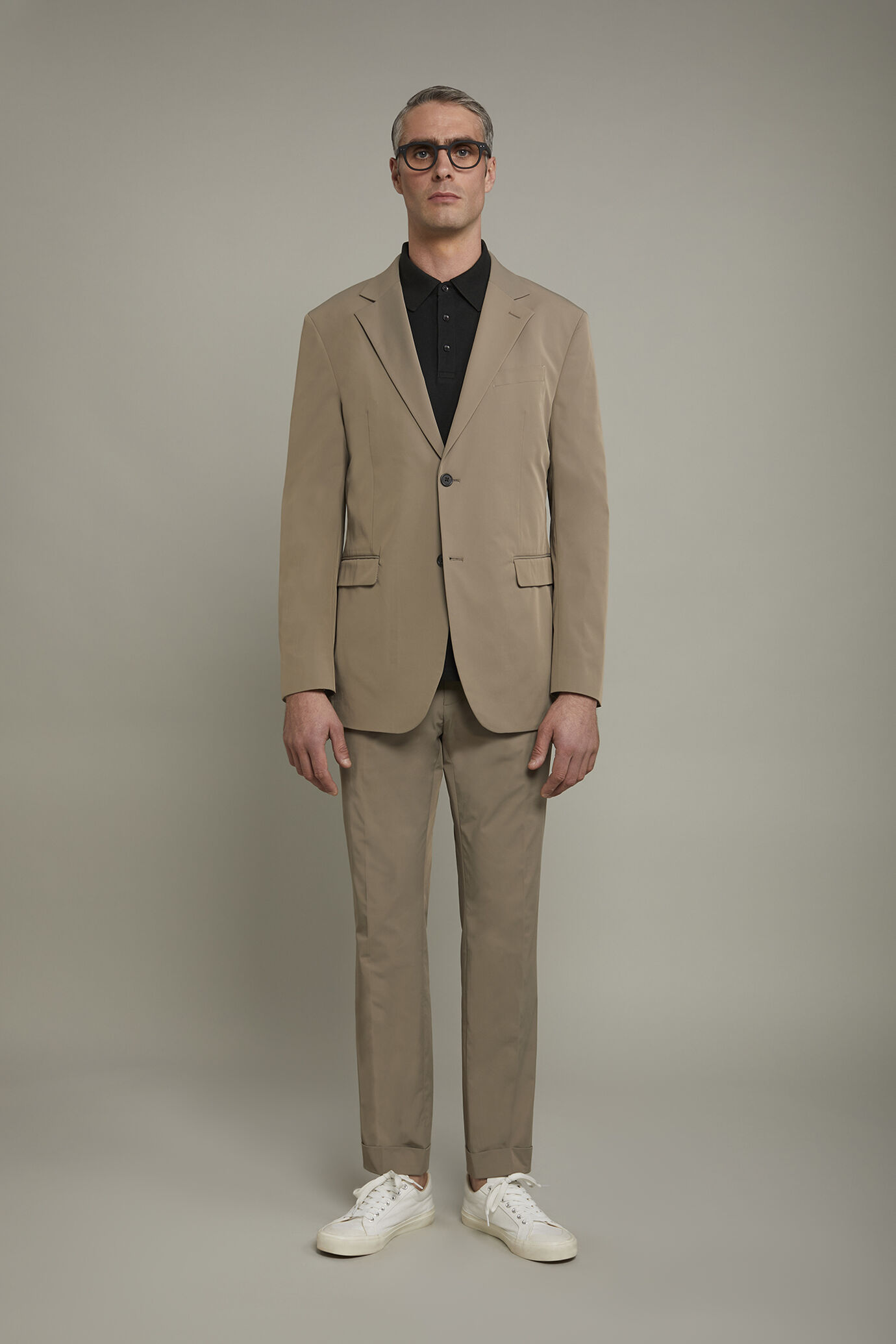 Abito monopetto uomo in tessuto tecnico regular fit image number 2