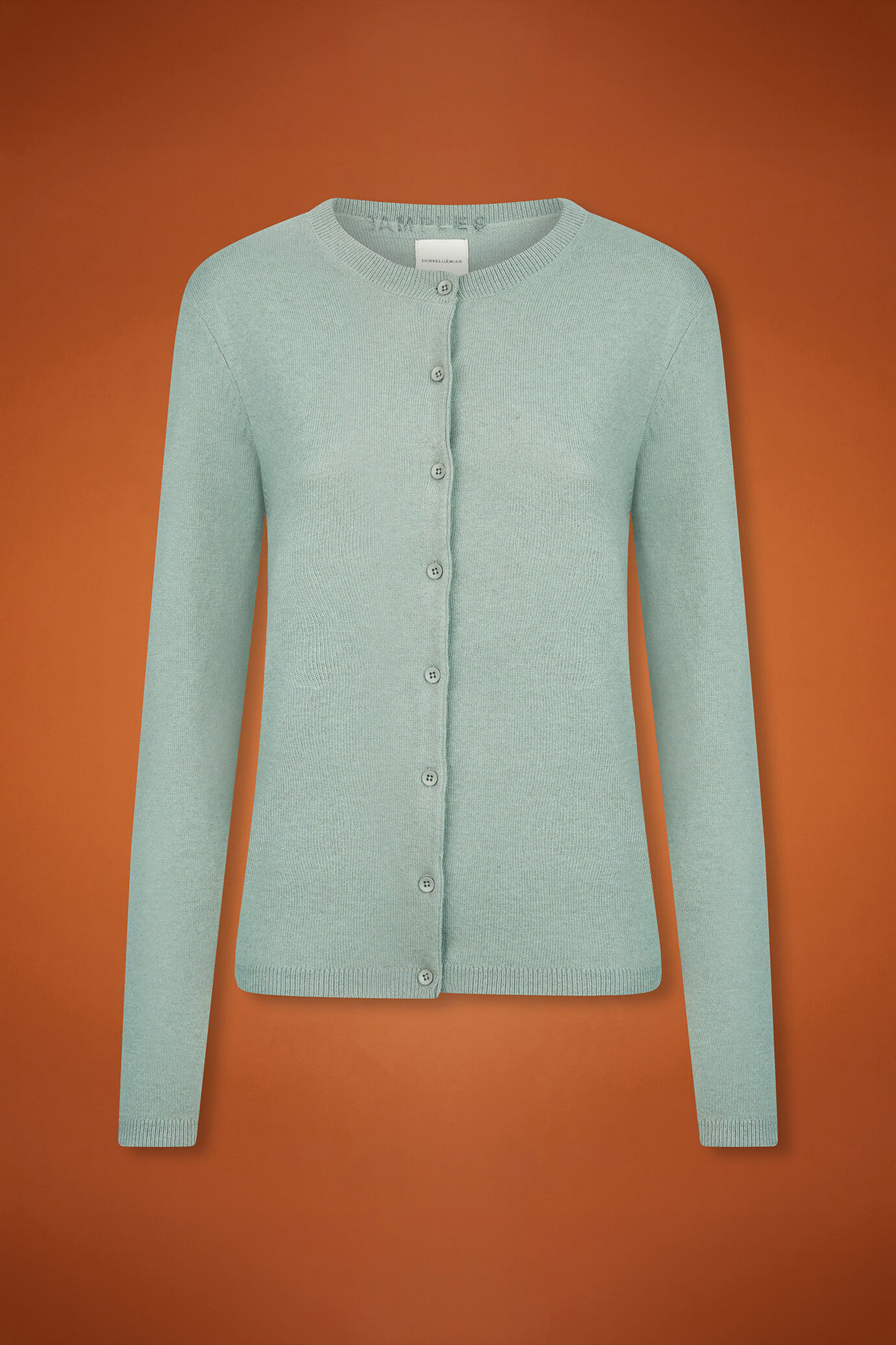 Damen-Strickjacke mit Rundhalsausschnitt aus Wolle und Kaschmir in normaler Passform image number 4