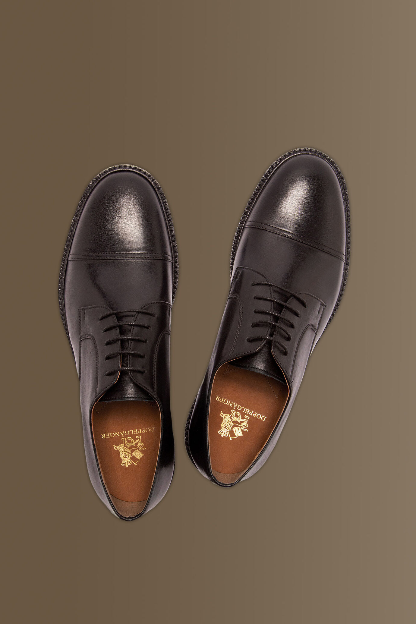 Derby cap toe shoes - 100% leather image number 2