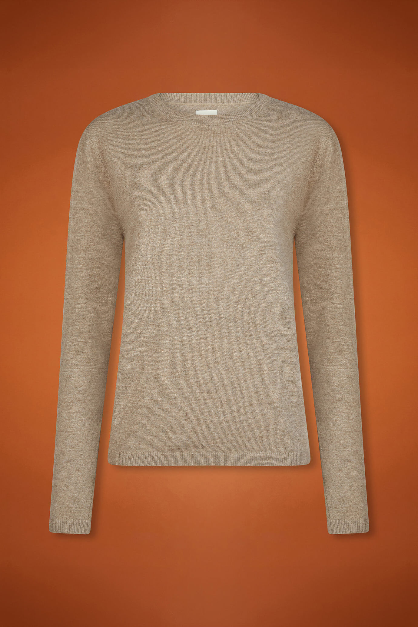 Women's regular fit crew neck jumper in a blend of wool and cashmere image number 4