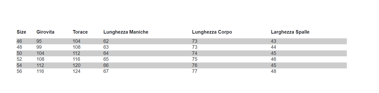 Size Guide