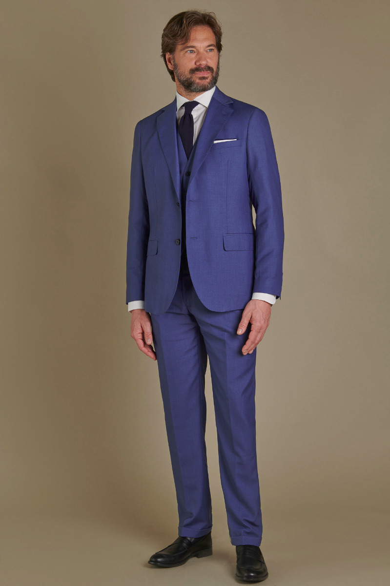 Abito Uomo Blu Avio 30ABZ00017 | Doppelgänger Roma | Vendita Vestito Uomo  Monopetto