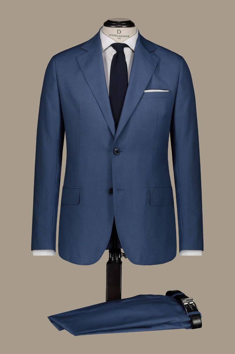 Abito Uomo Blu Avio 30ABZ00017 | Doppelgänger Roma | Vendita Vestito Uomo  Monopetto