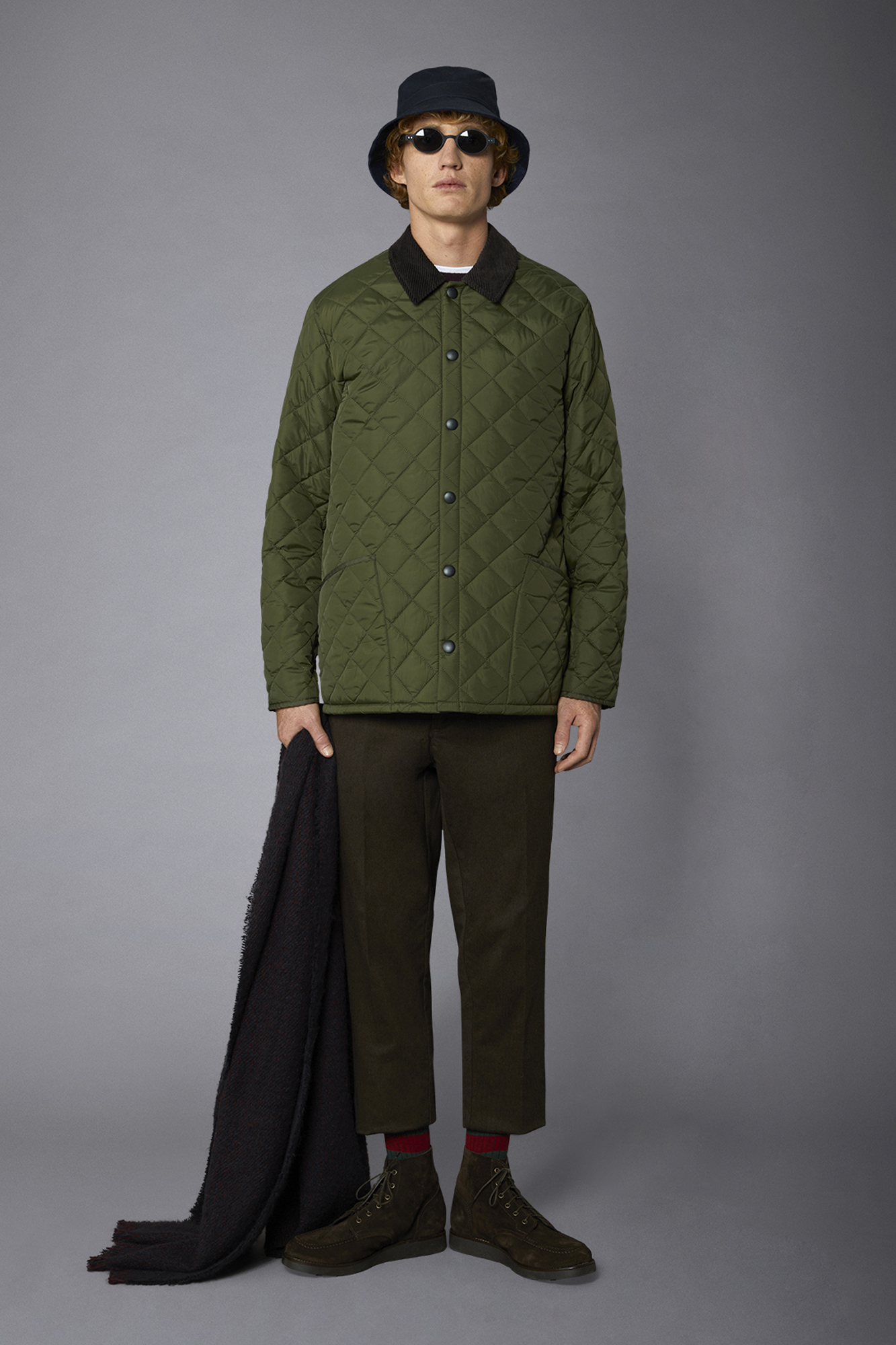 Men's regular fit quilted jacket image number null