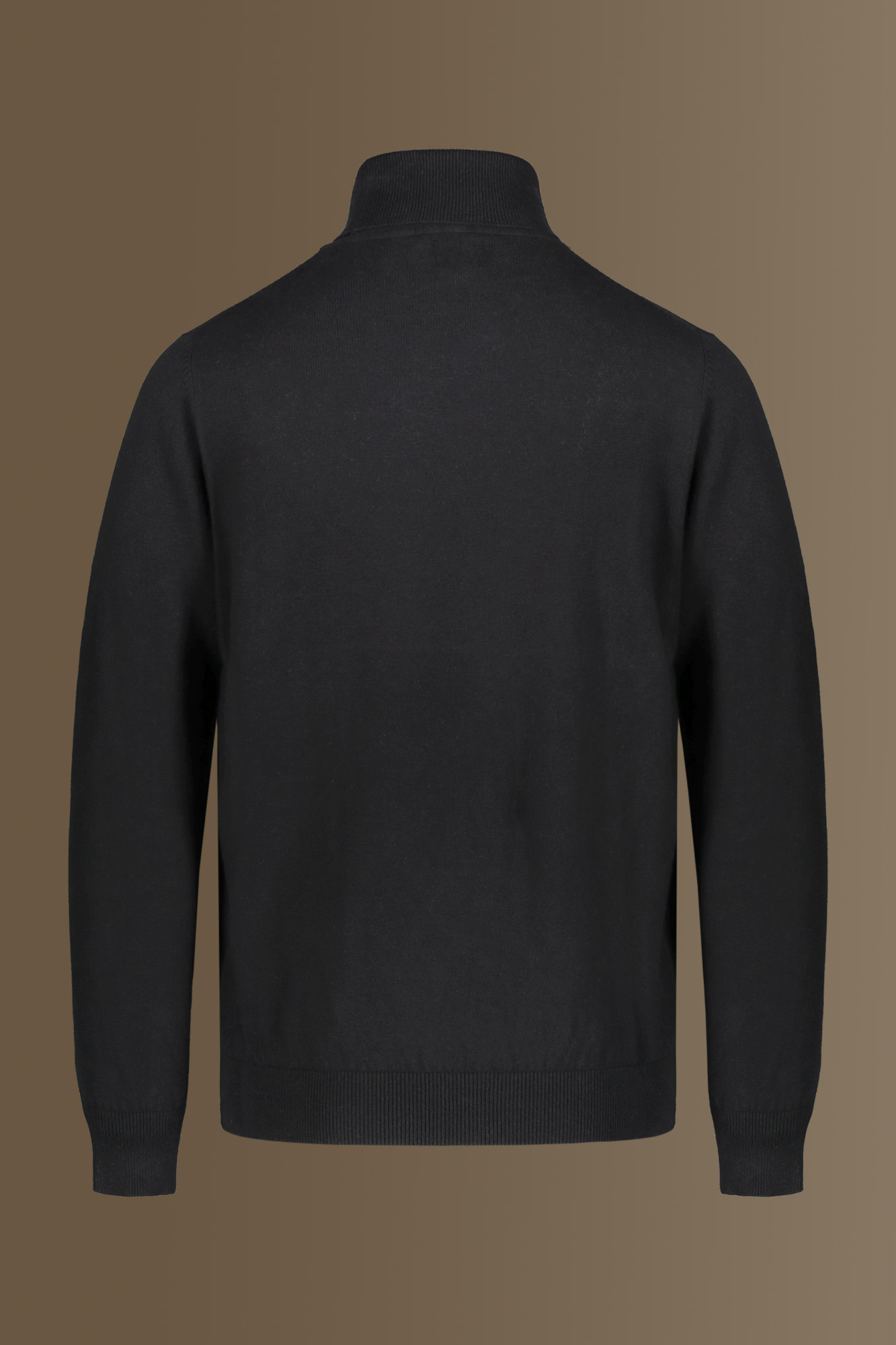 Maglia collo alto misto lana e cotone image number null