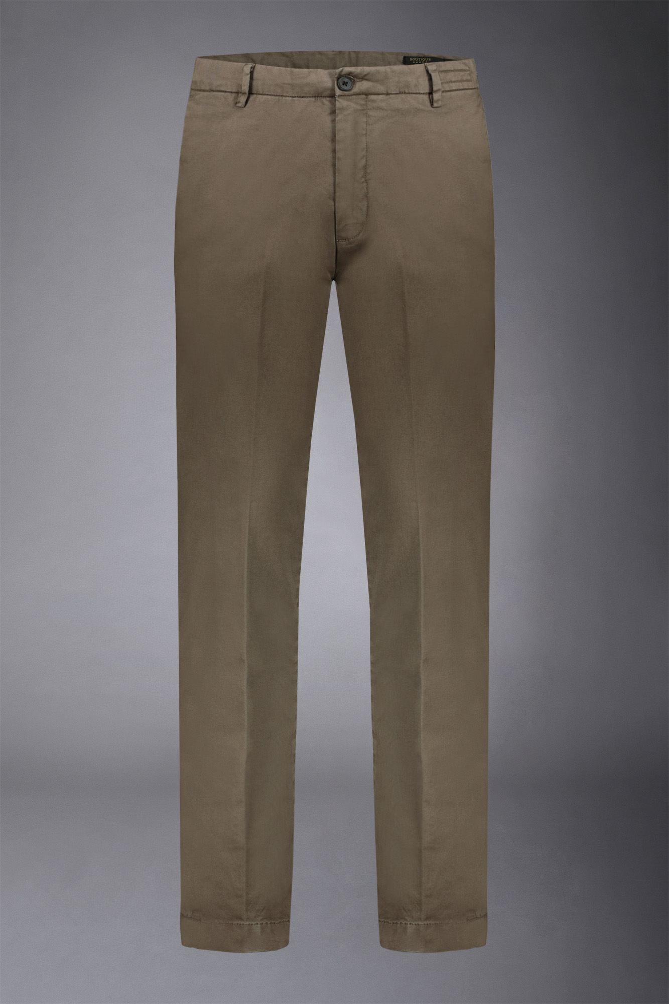 Pantalone chino uomo classico regular fit tessuto twill elasticizzato image number null