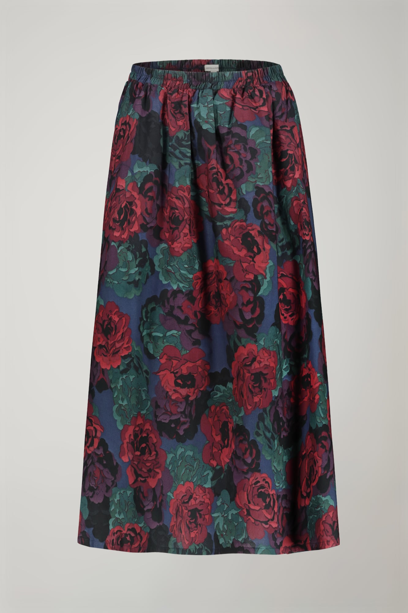 Gonna Corta Donna In Cotone Con Vita Elastica E Cintura In Similpelle: Estiva, Leggera, Taglia Unica 36-40, Lunghezza 56cm