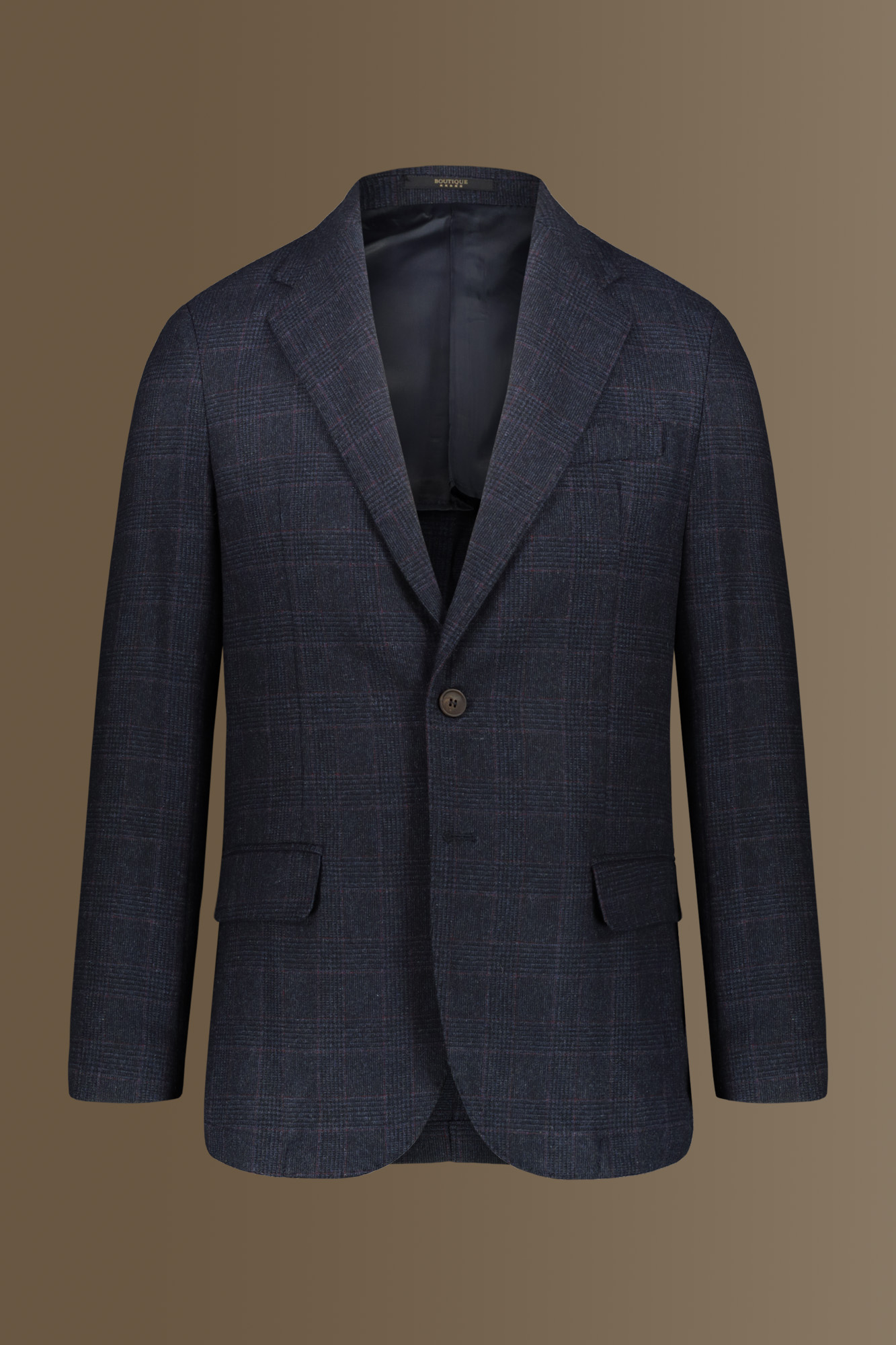 Steven Giacca Blu In Misto Lana