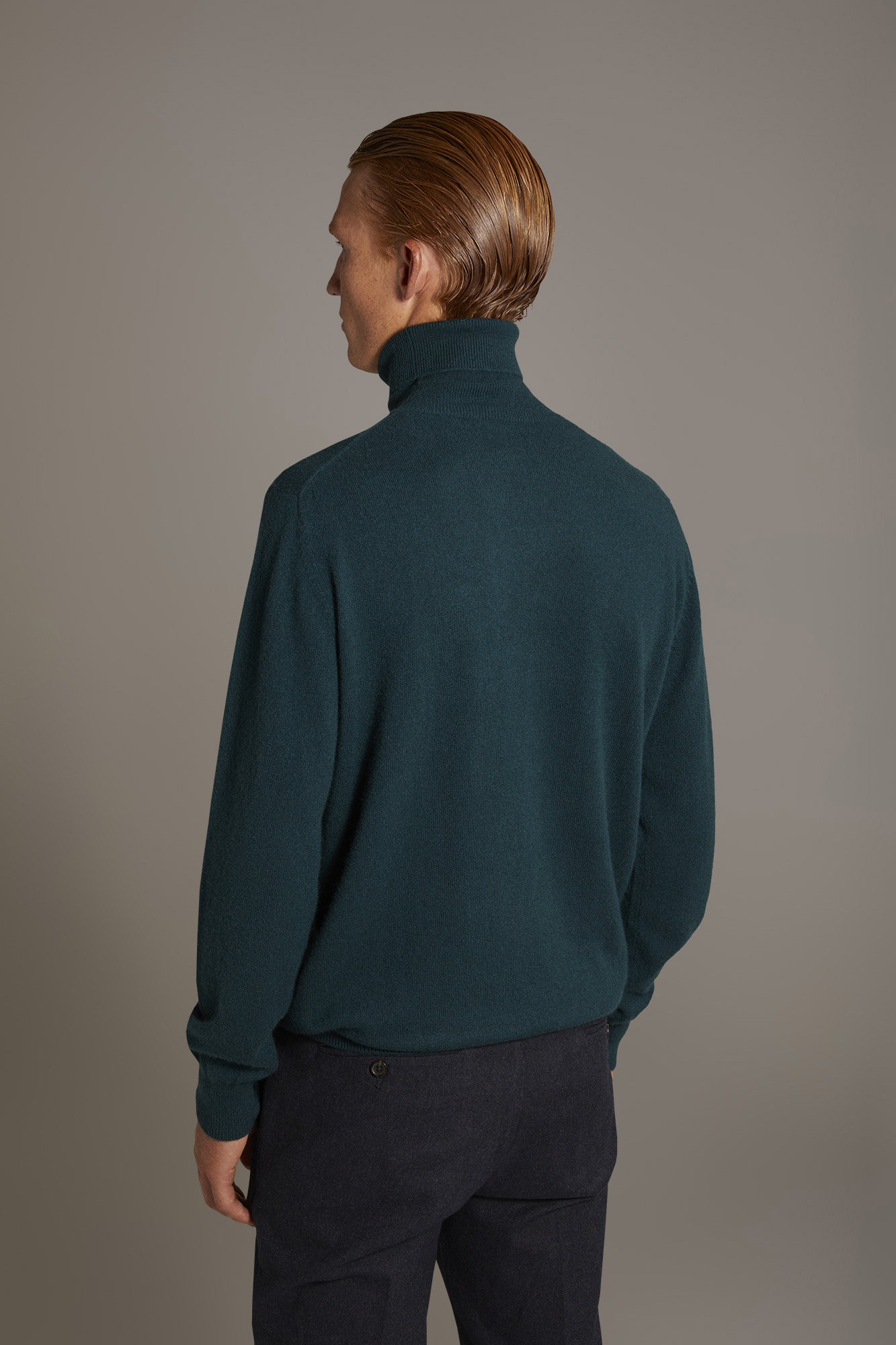 Maglia collo alto 100% cachemire image number null