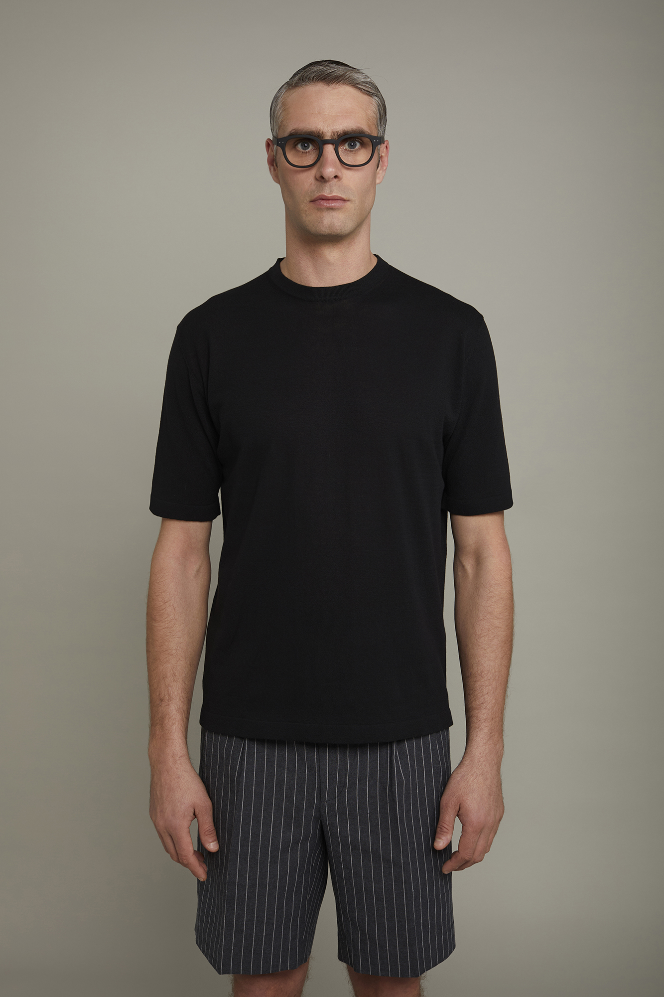 Herren-T-Shirt aus 100 % Baumwolle mit kurzen Ärmeln in normaler Passform image number null