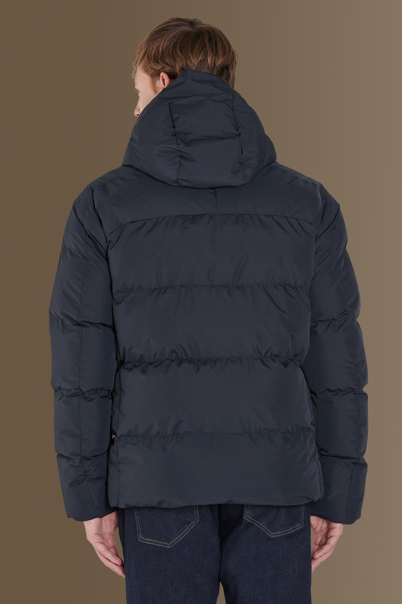 Quilted padded jacket poly tech image number null