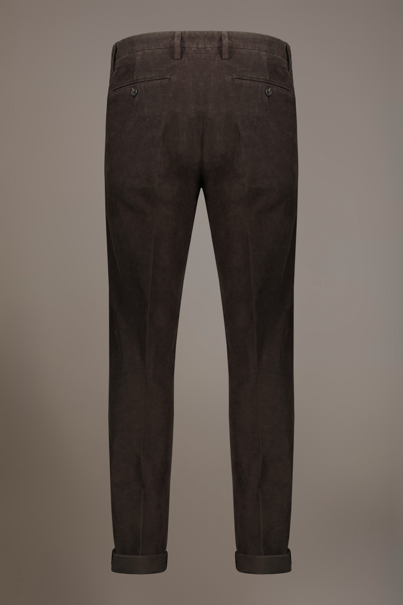 Regular fit chino trousers in corduroy fabric image number null