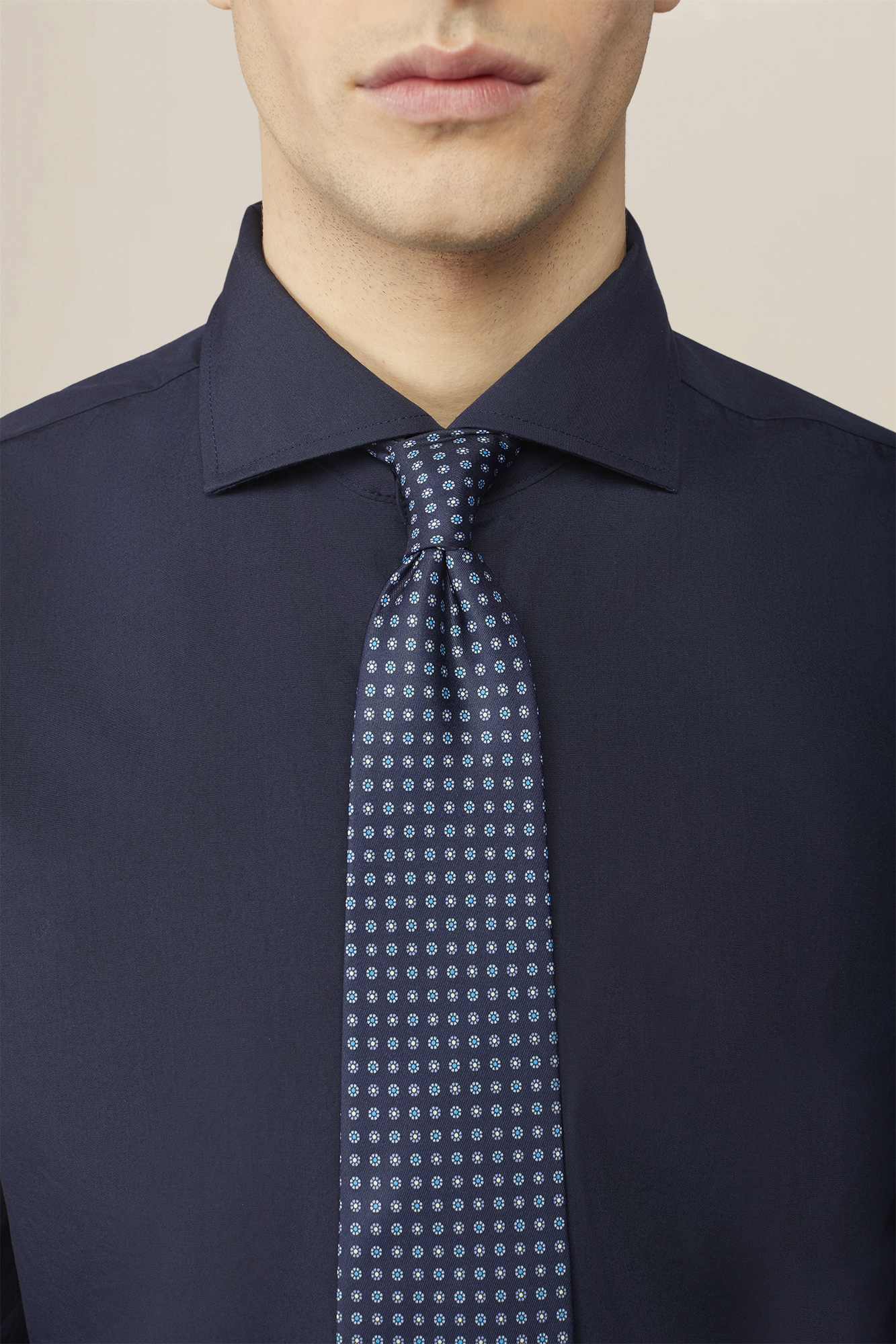 Venti Camicia Uomo Business Tinta Unita, Modern Fit, Colletto Kent, Verde, Taglia 52