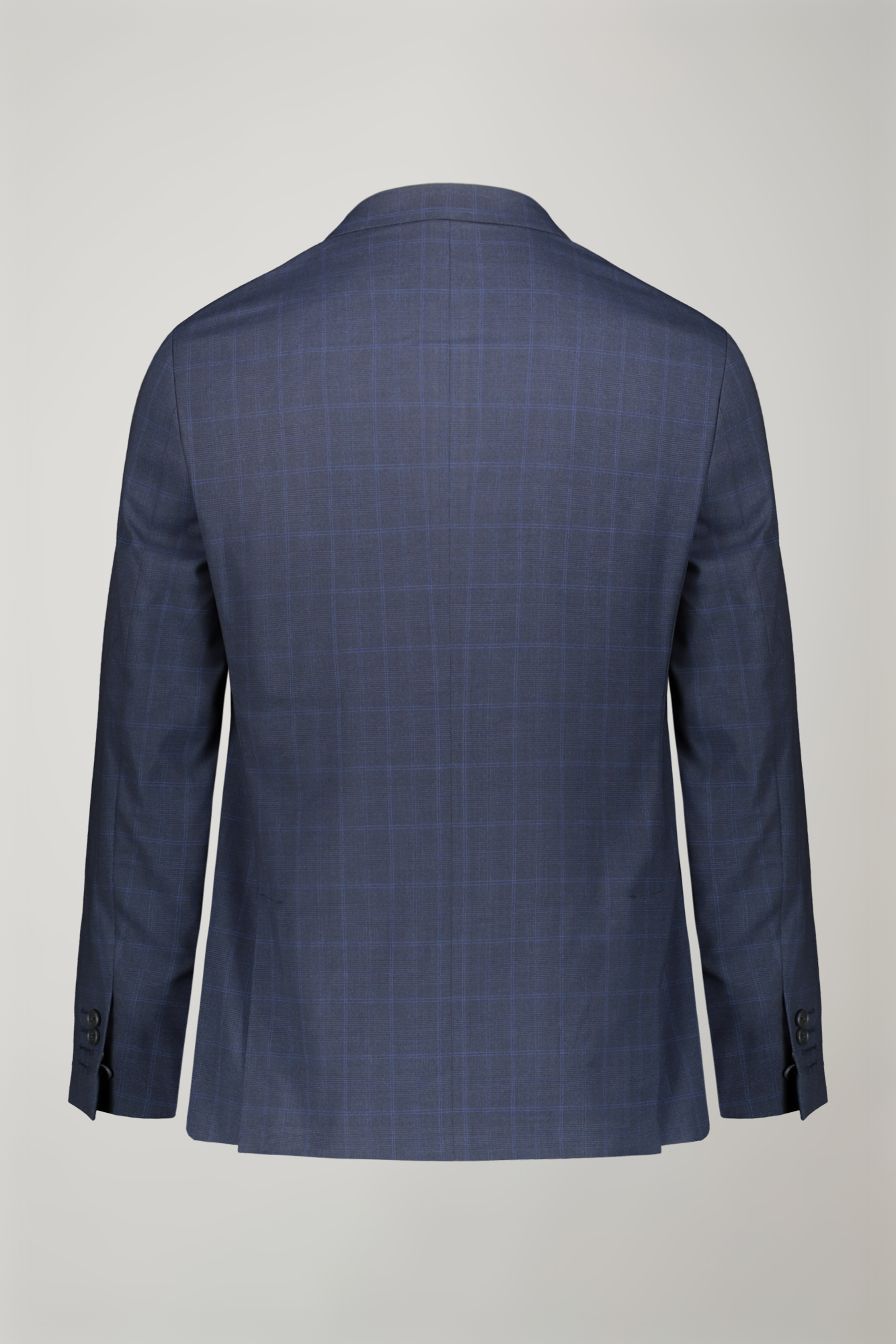 Men's single-breasted suit Prince of Wales stretch fabric image number null