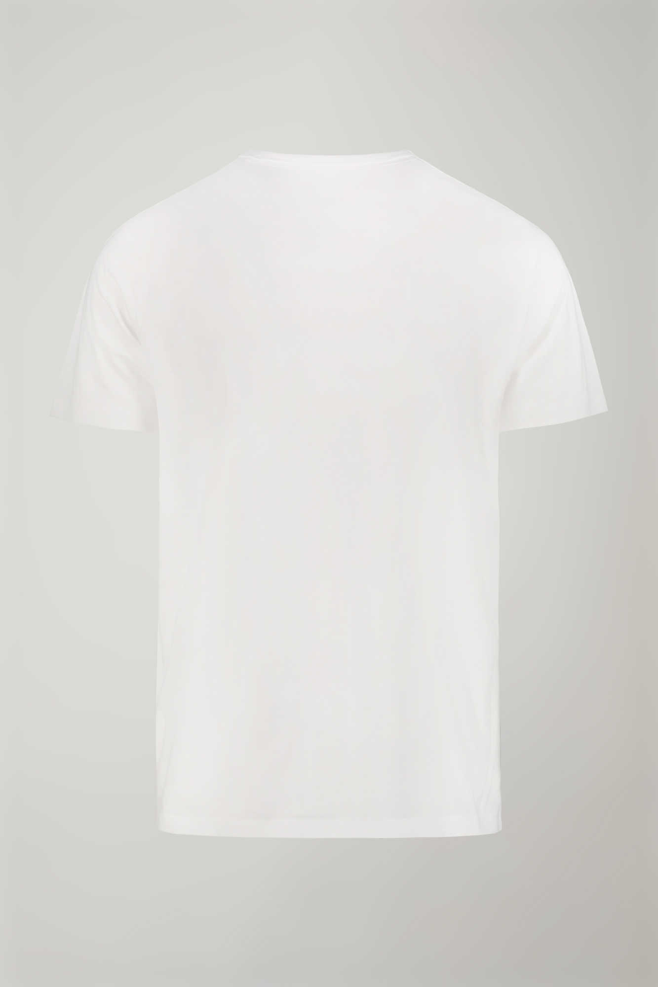 Herren-T-Shirt mit V-Ausschnitt aus 100 % Baumwolljersey in normaler Passform image number null