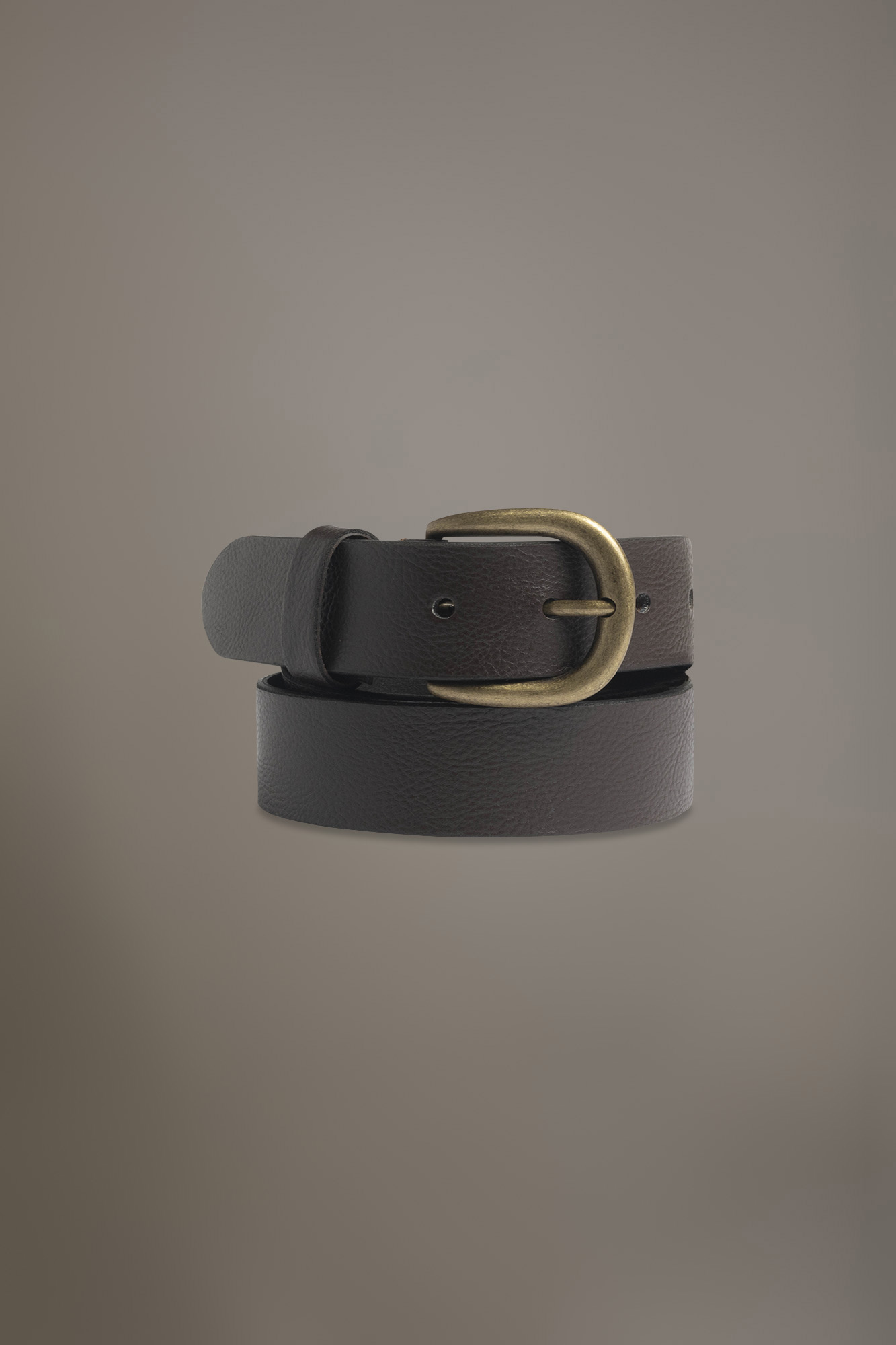 Cintura rivestita in pelle martellata made in Italy image number null