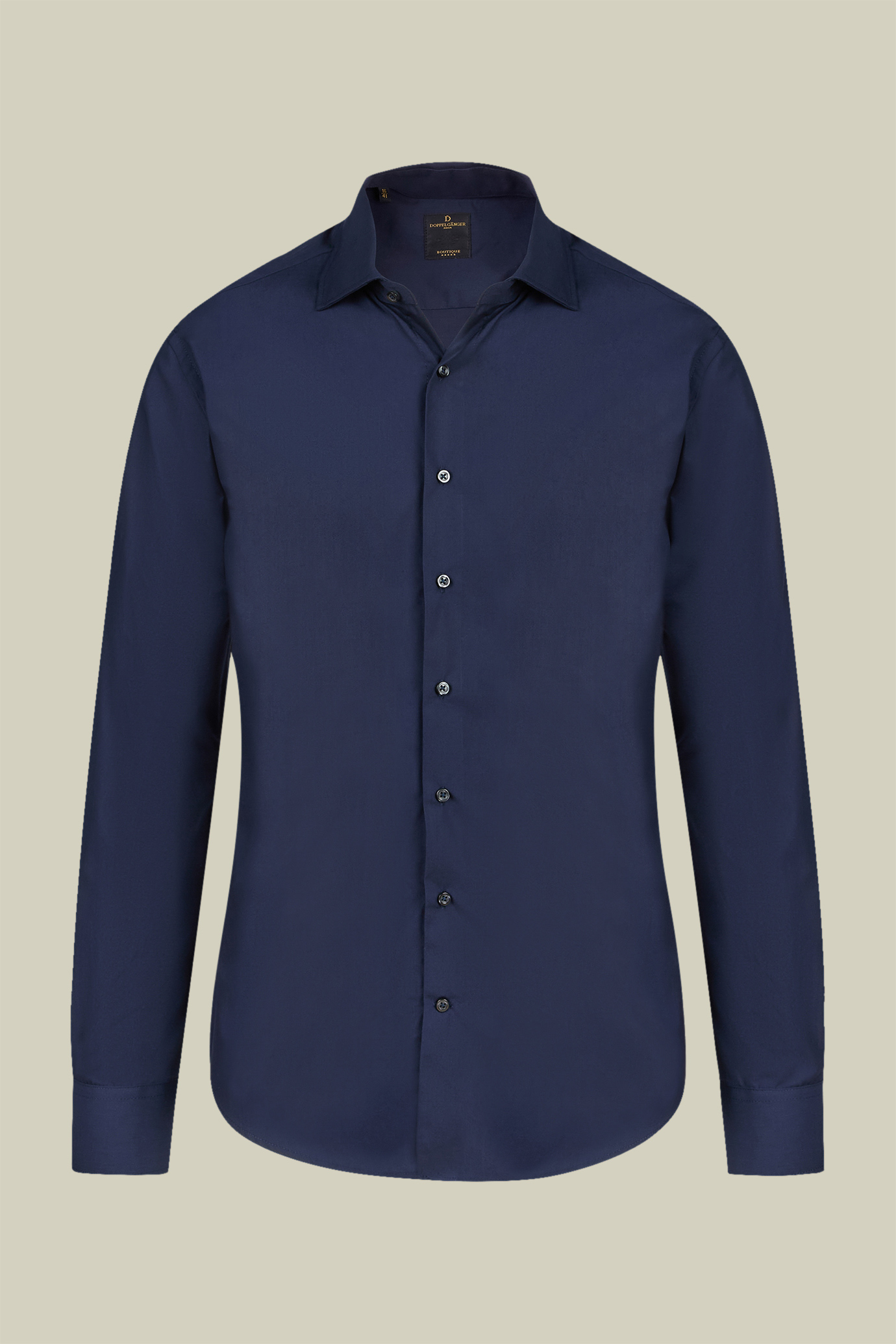 Camicia classica collo francese uomo tinta unita image number null