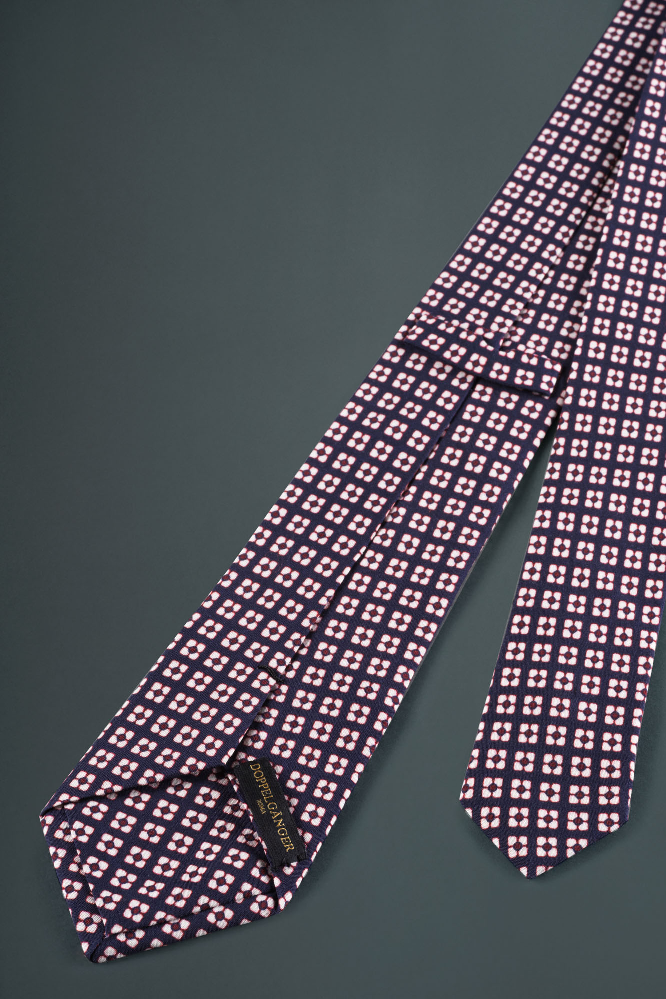 Cravatta uomo con stampa floreale a contrasto misto bamboo image number null