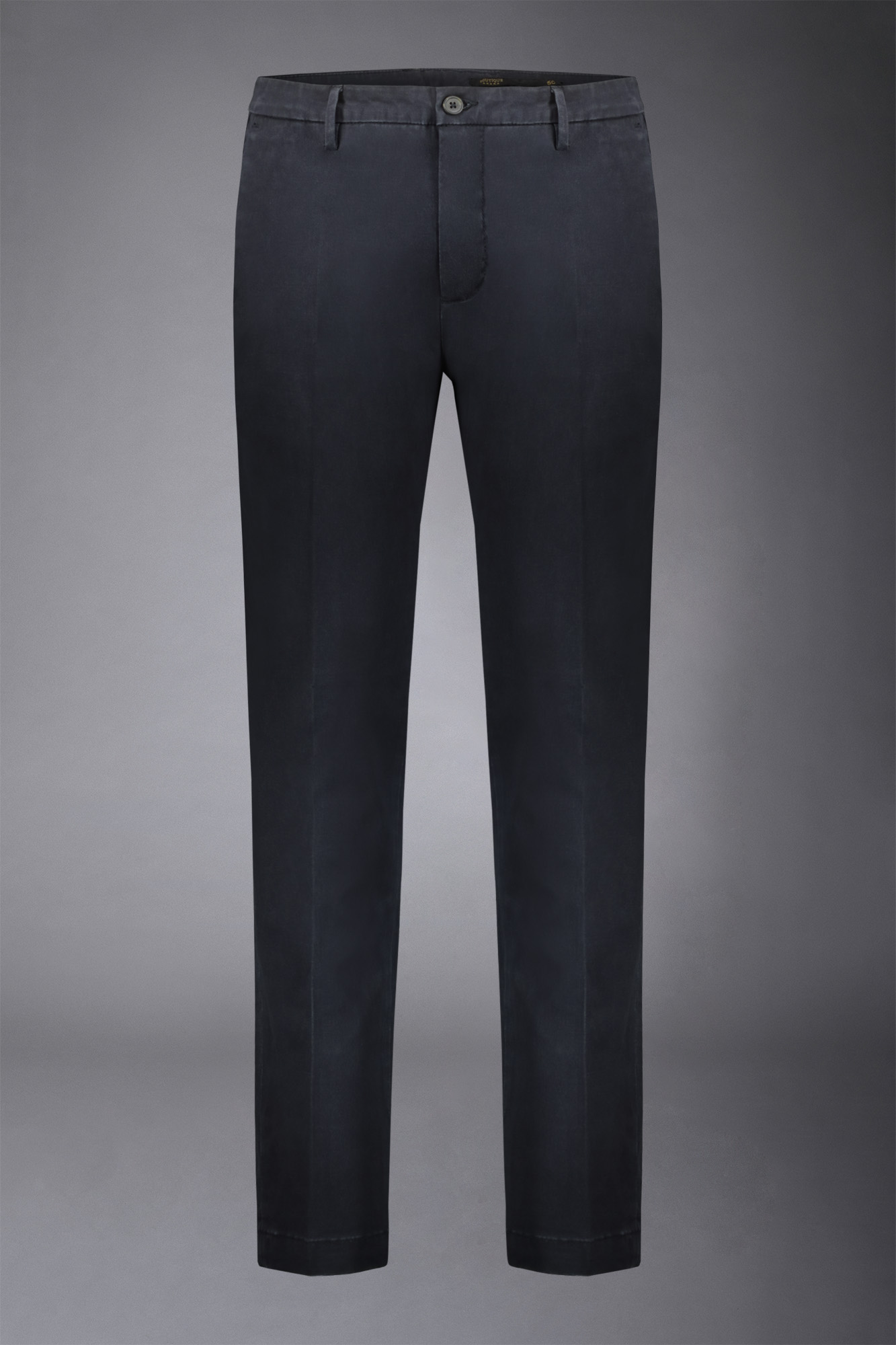 Classic regular fit chino trousers in stretch twill fabric