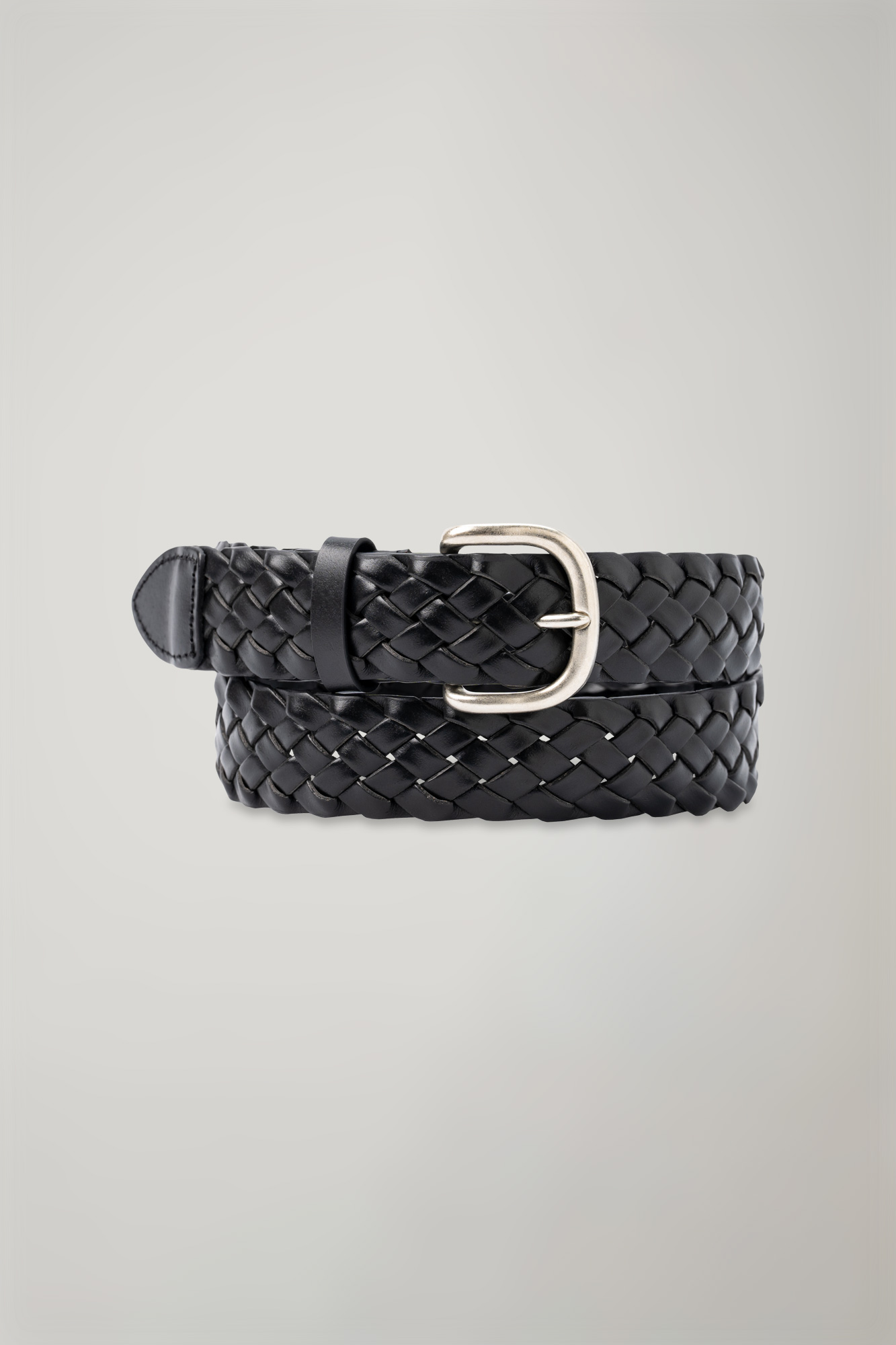 Men's belt in woven leather image number null