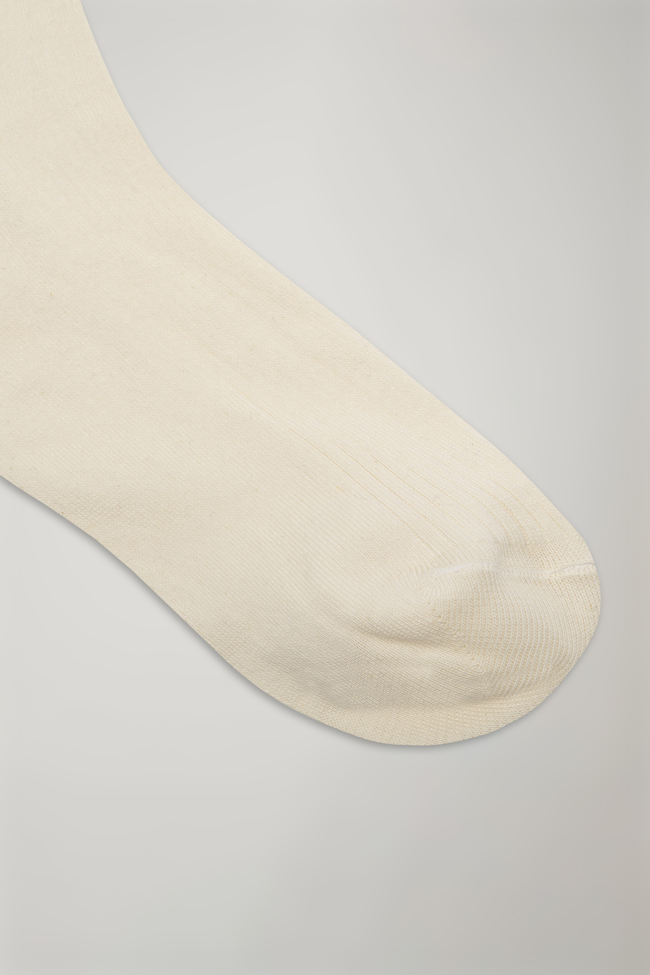 Socken aus Baumwollgemisch mit niedrigem Schnitt, einfarbig, Rippenstrick made in italy image number null