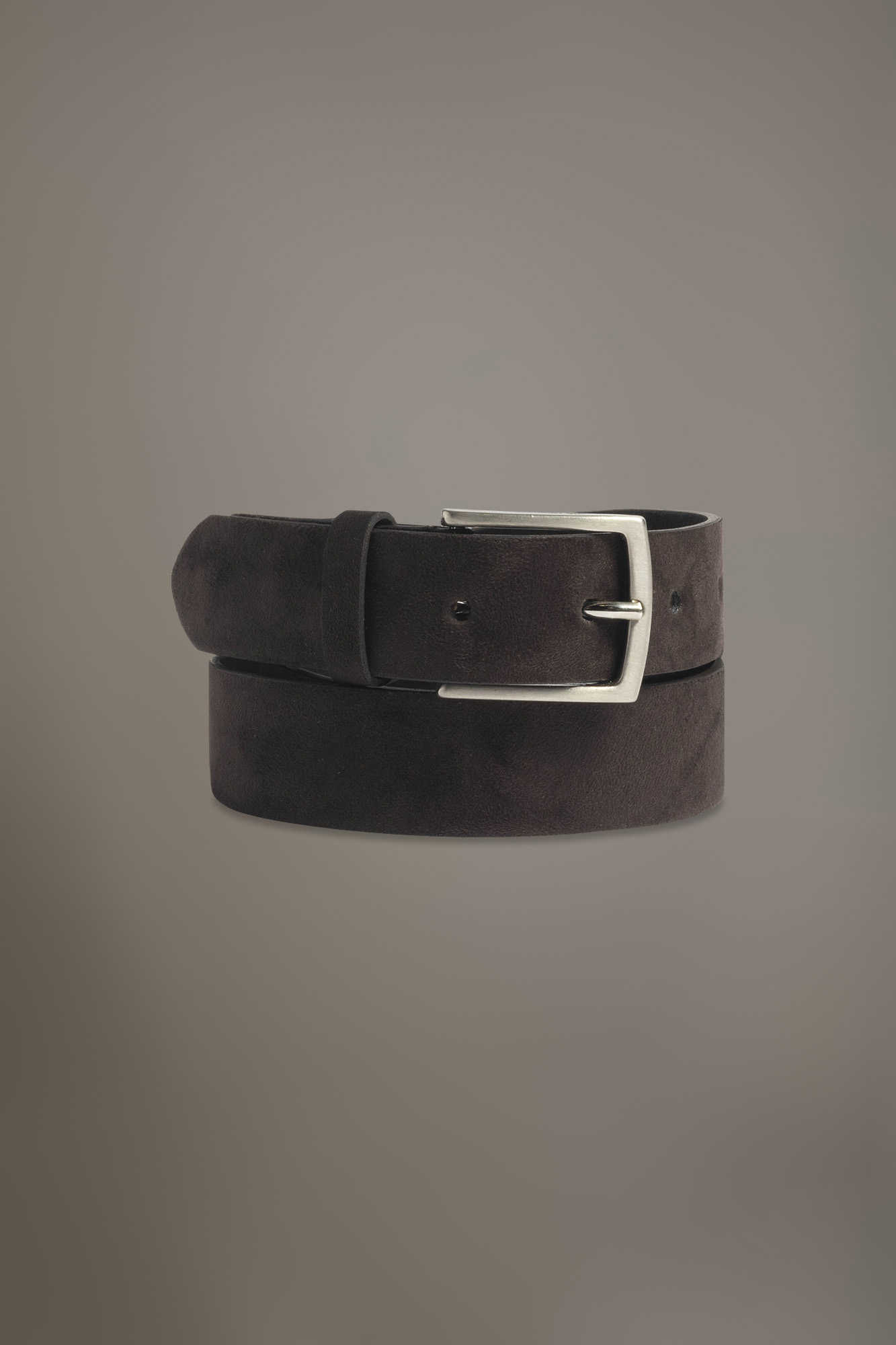 Cintura rivestita in pelle scamosciata made in Italy image number null