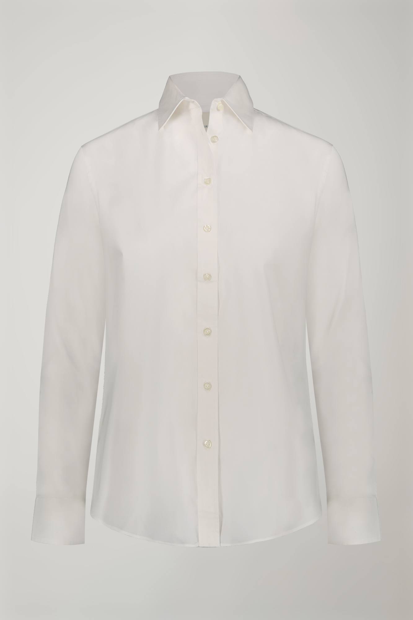 Women's stretch cotton shirt image number null