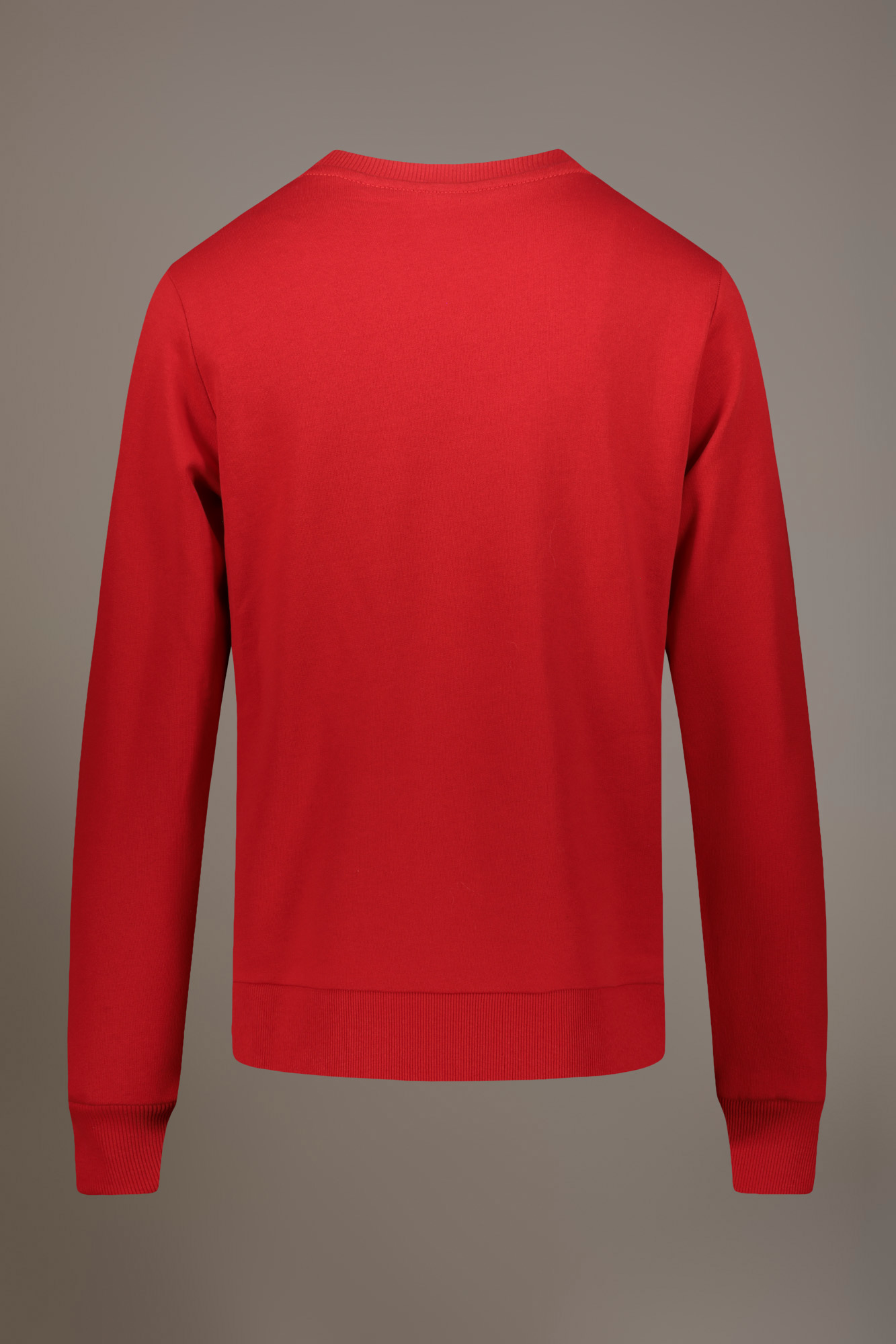 Round neck 100% cotton sweatshirt made in Italy image number null
