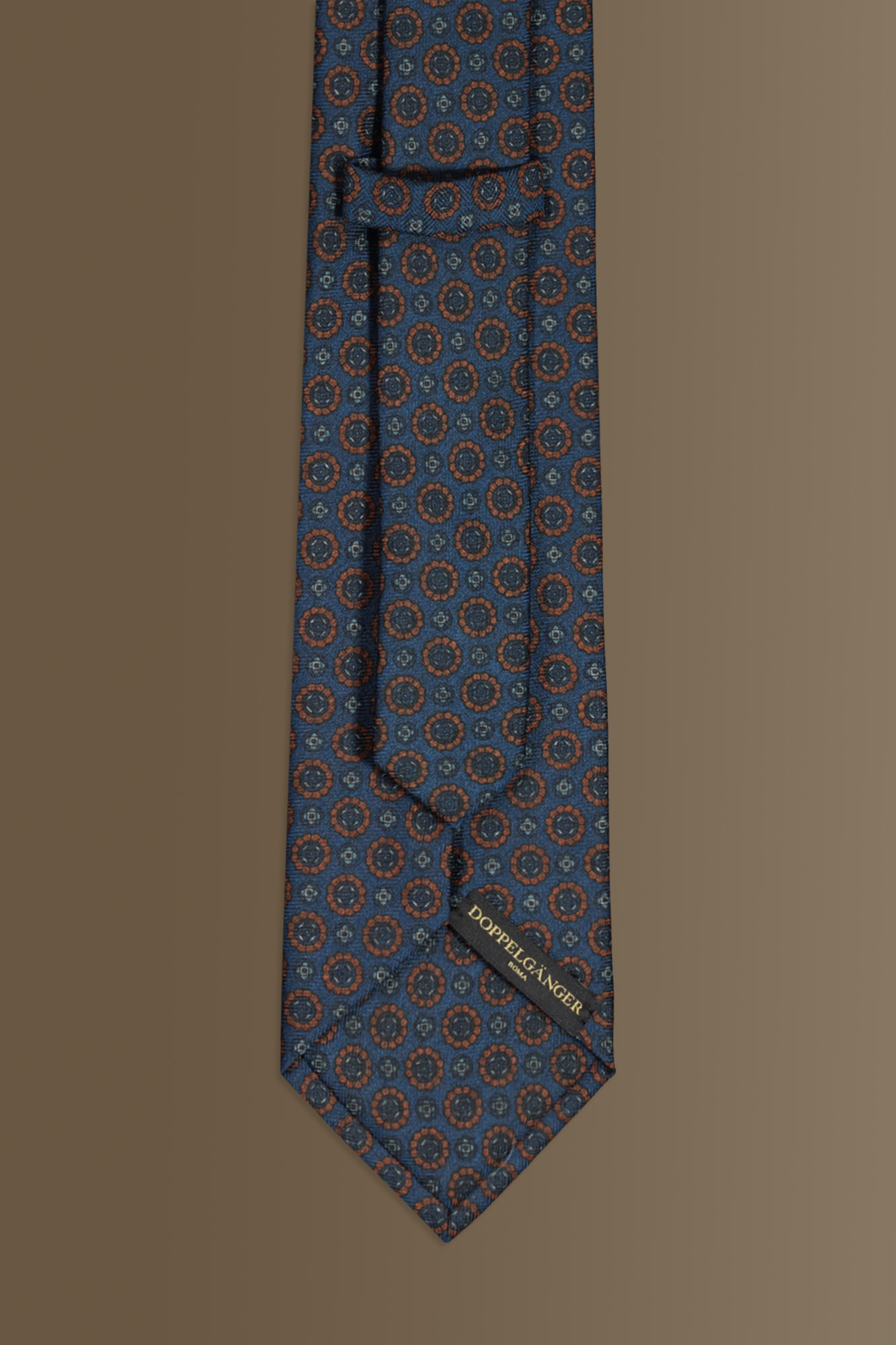 Cravatta uomo con tessuto effetto lana con fantasie image number null