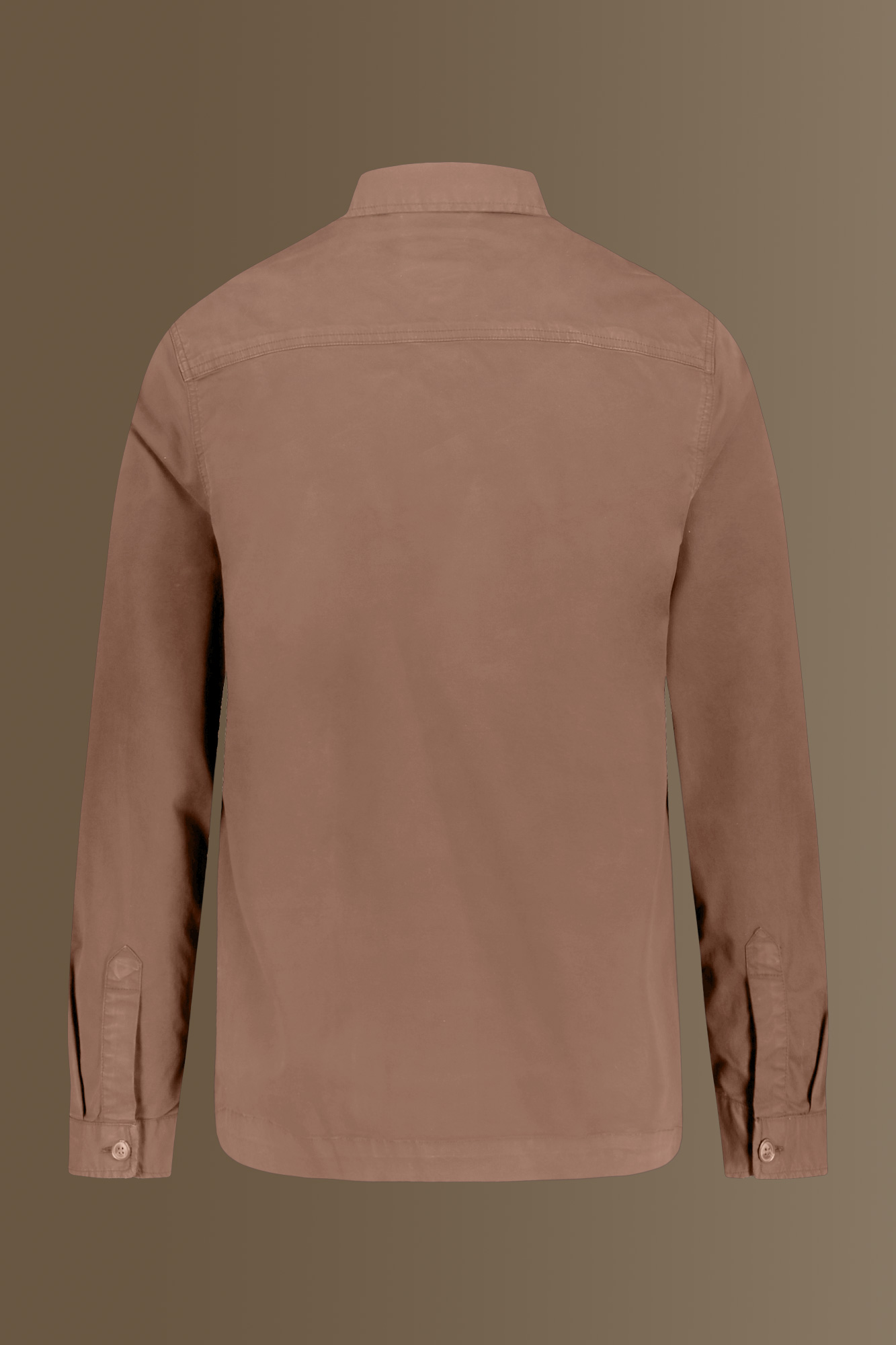 Overshirt in chambray uomo collo francese image number null
