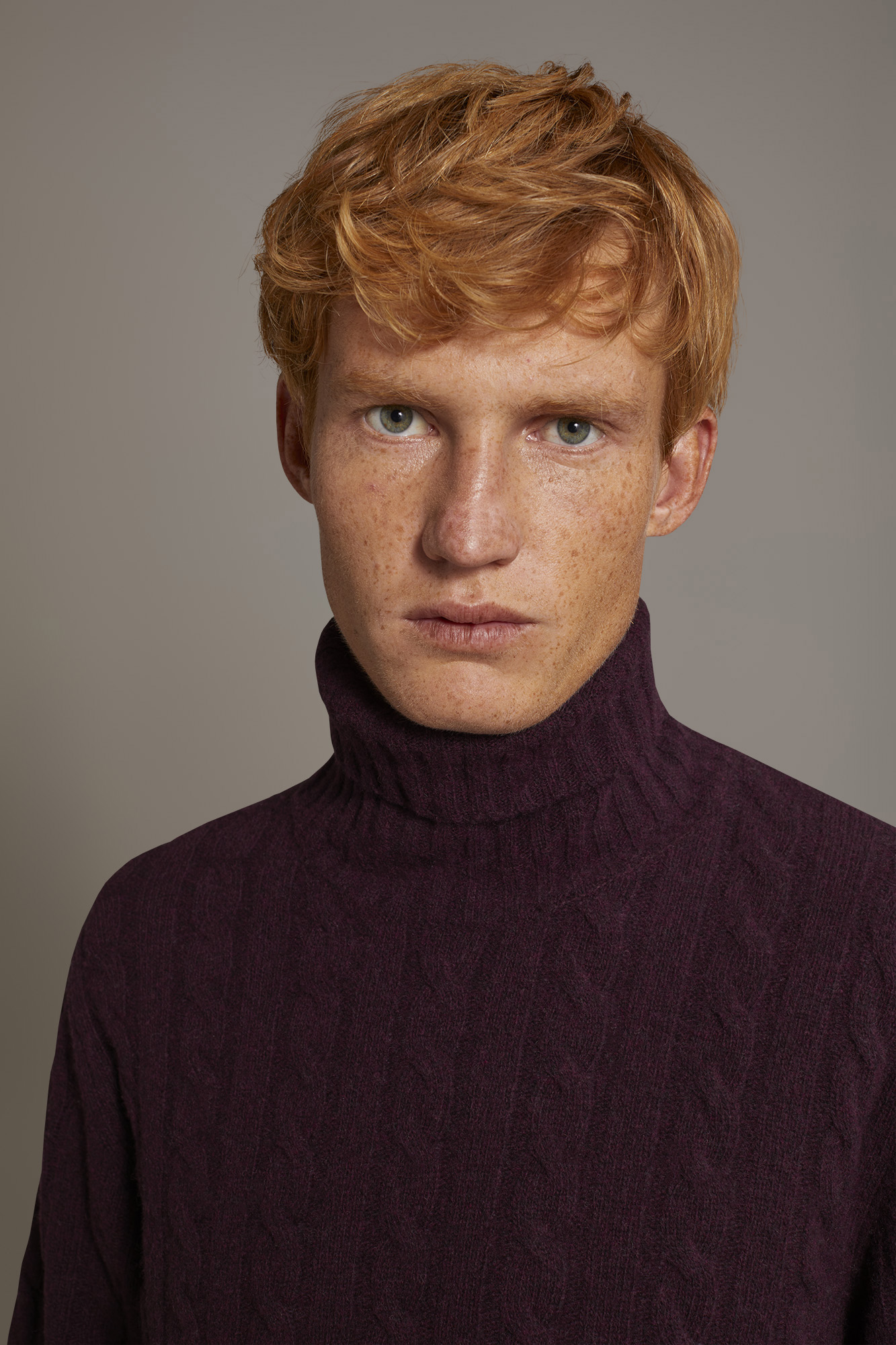 Turtleneck lambswool blend sweater image number null