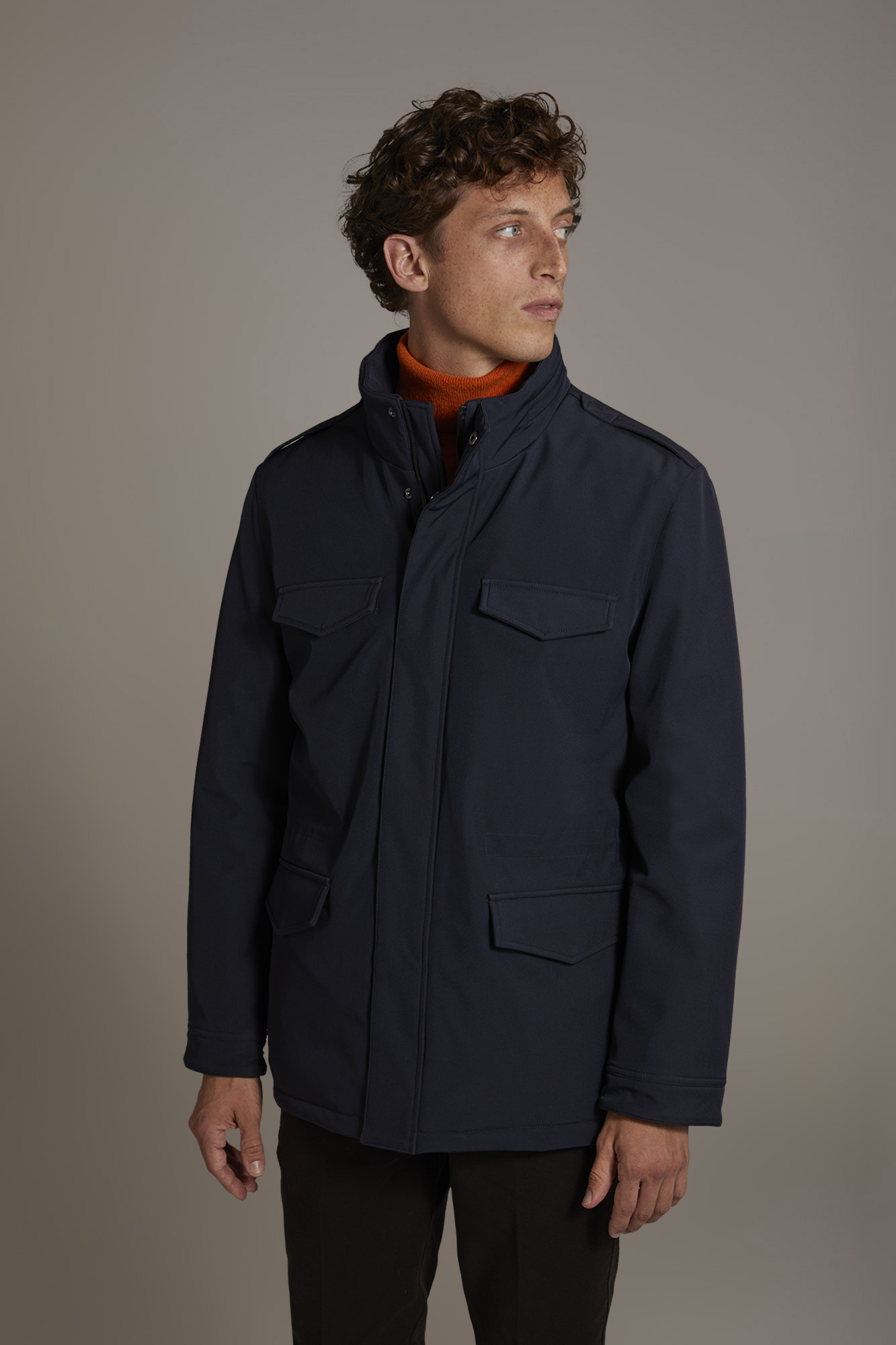 Field jacket in tessuto tecnico image number null