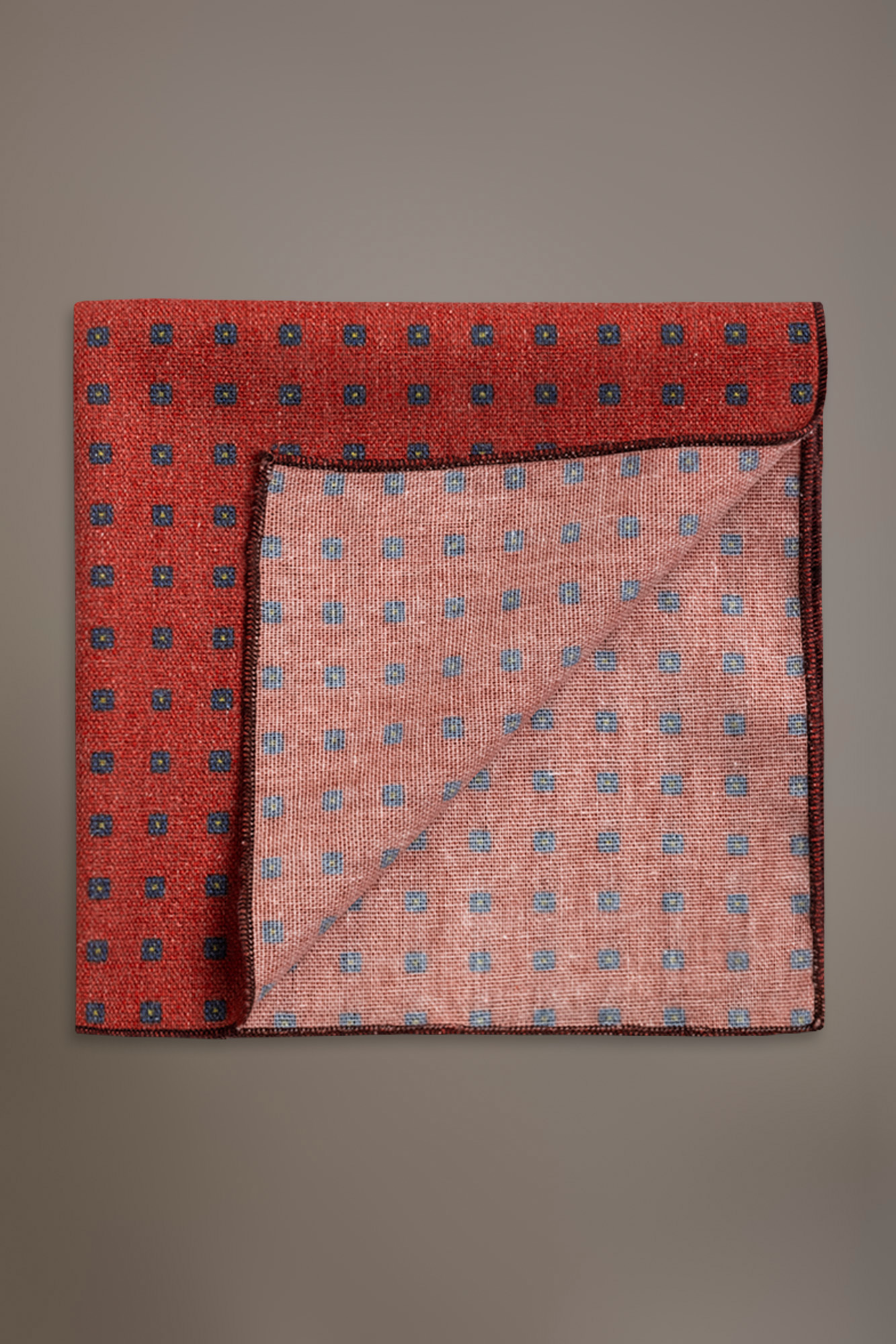 Pochette misto lino uomo disegno fantasia image number null