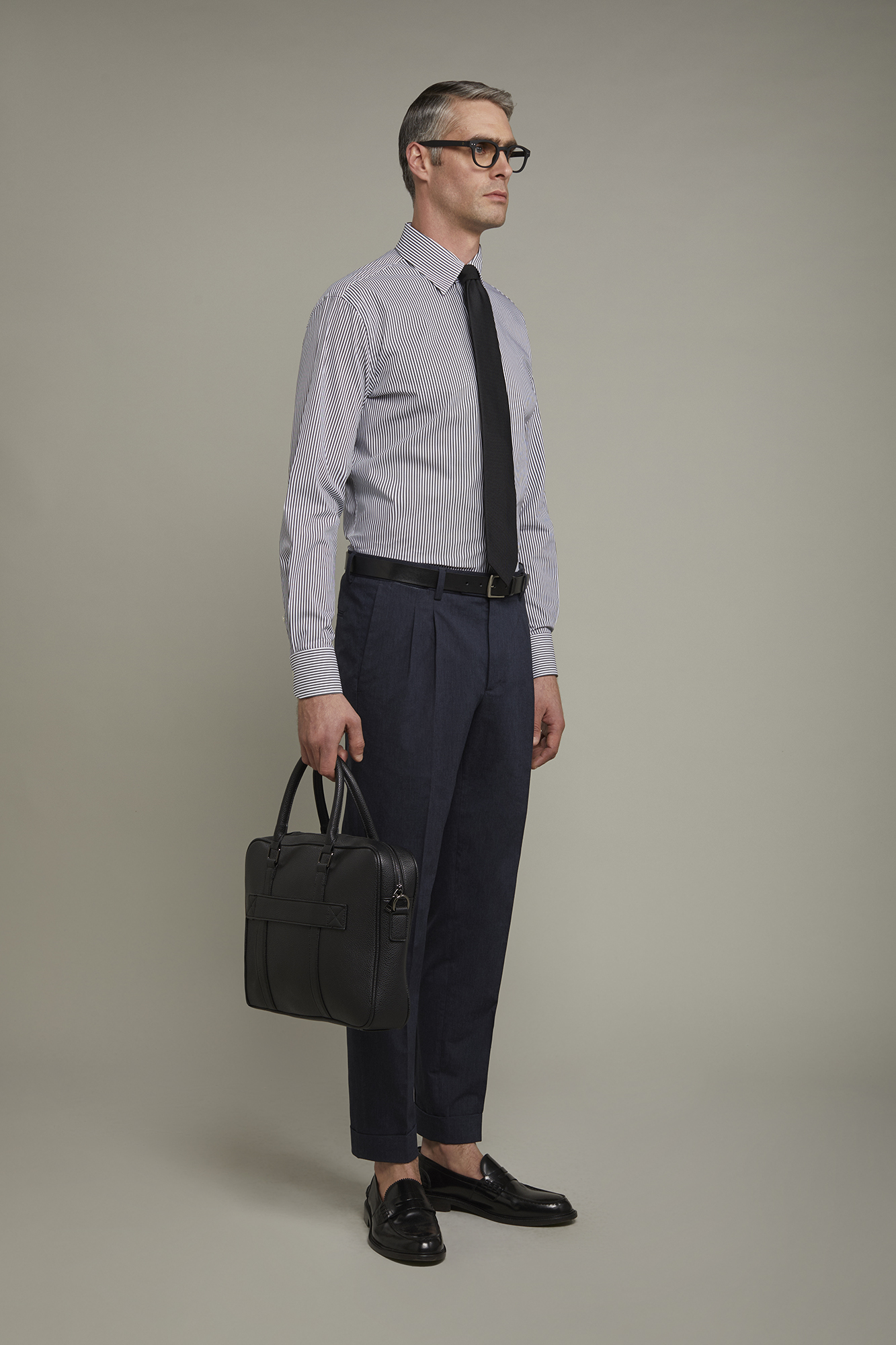 Hanro Boxer Uomo In Cotone Grigio Righe – Taglia S – Nuovo Con Etichette - Foto 2