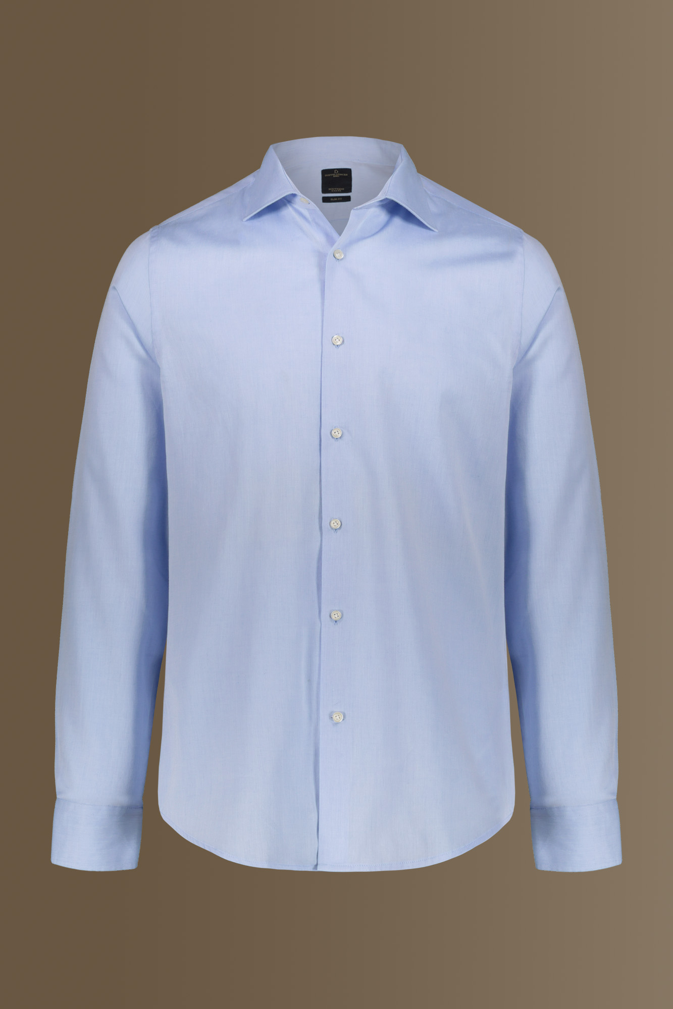 Camicia classica uomo collo francese 100% cotone microfantasia image number null
