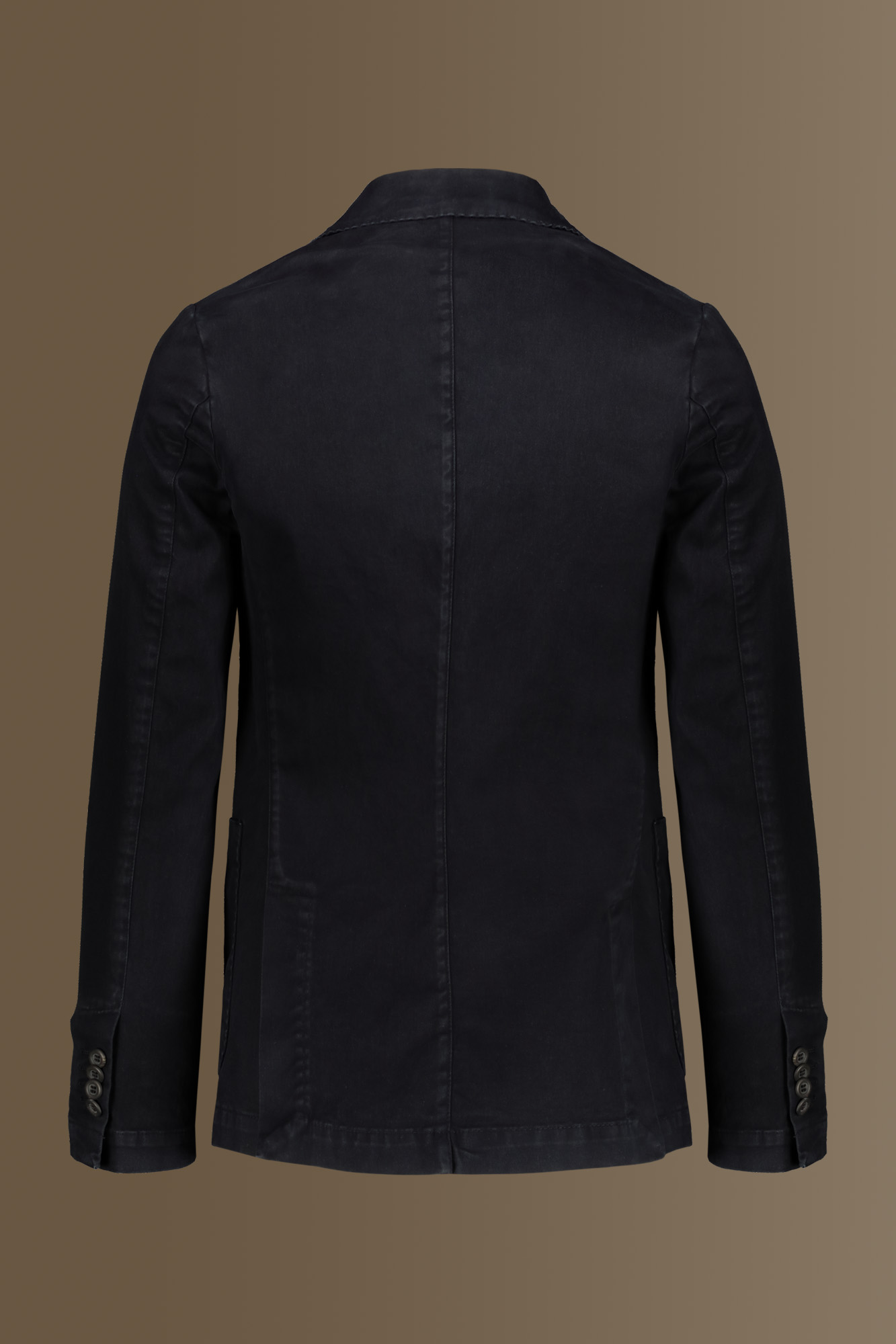 Single breasted jacket garment dyed. image number null