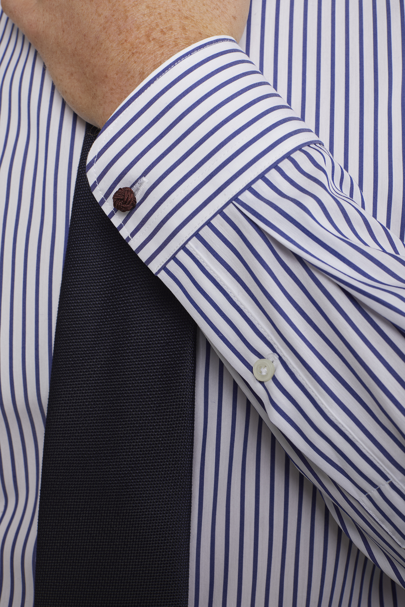 Technisches Herrenhemd mit klassischem Kragen aus Nylon in normaler Passform image number null