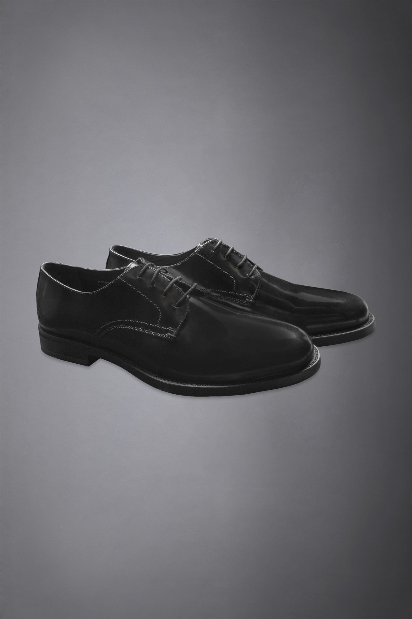 Scarpa derby 100% pelle abrasivata con suola in gomma image number null
