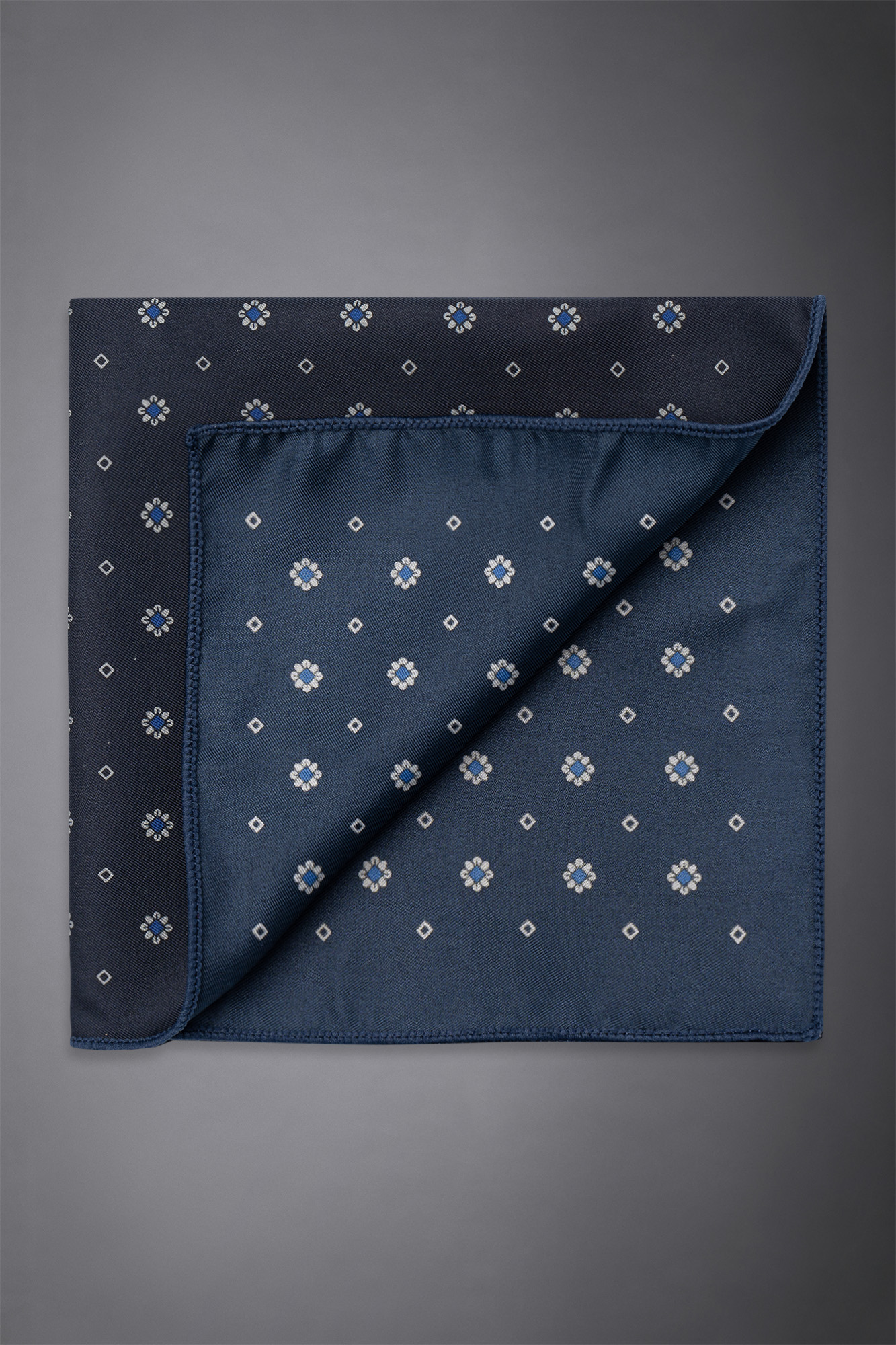 Men's printed patterned twill pochette image number null