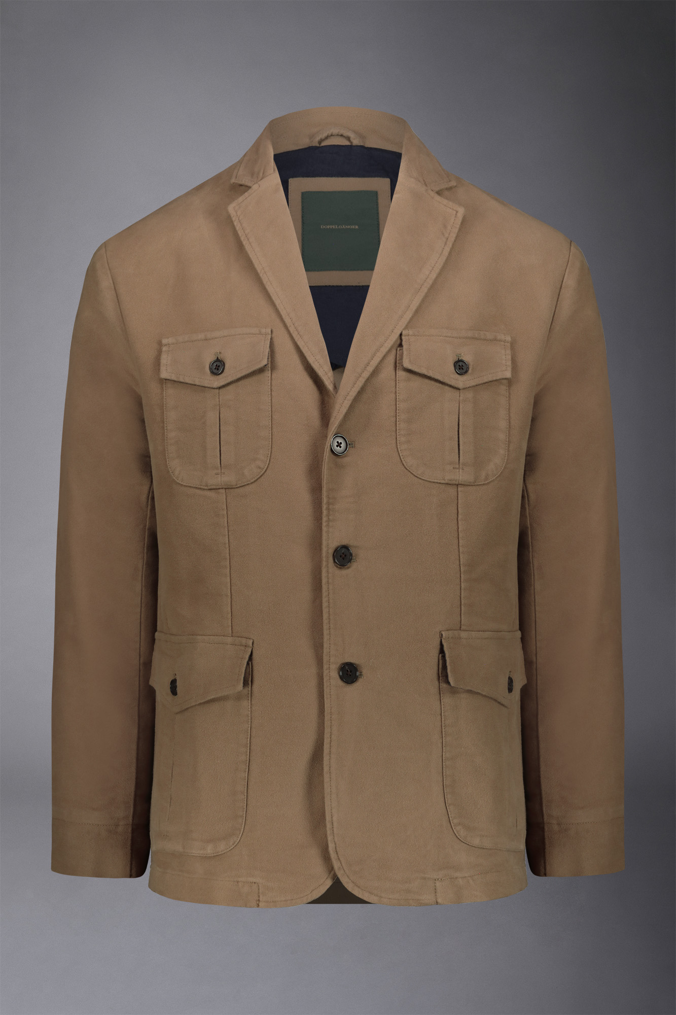 Field jacket sans genre en moleskine unie, coupe régulière image number null