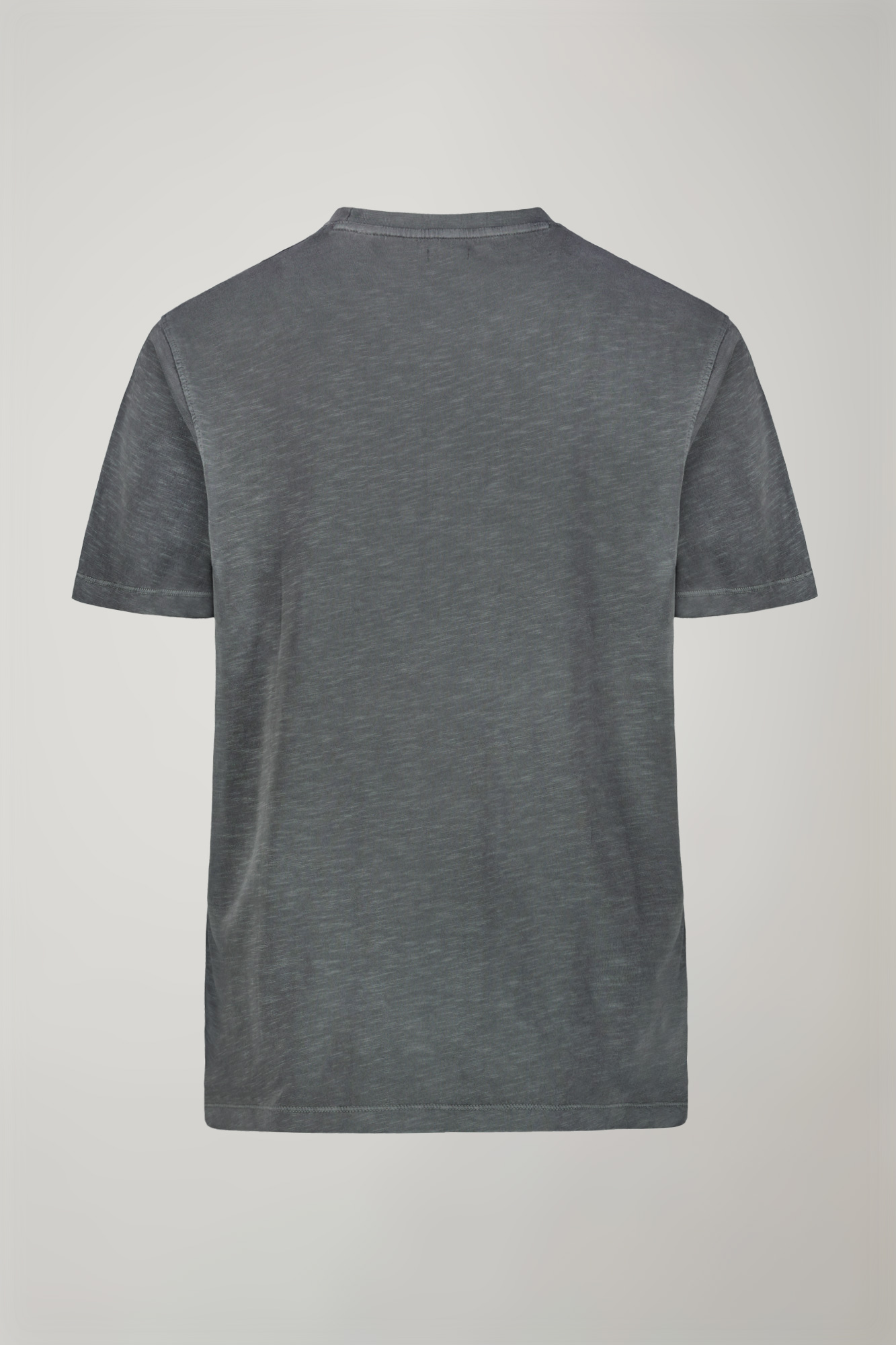 T-shirt uomo girocollo 100% cotone effetto fiammato regular fit image number null