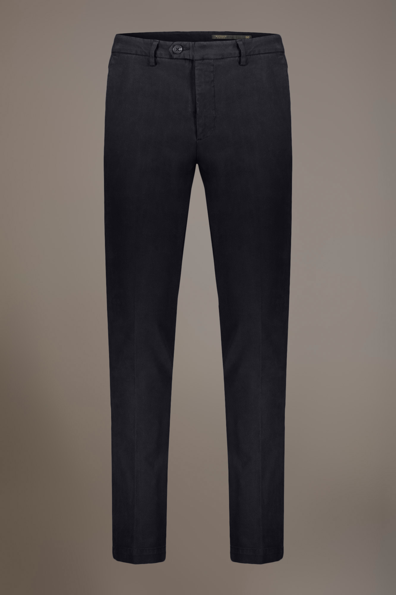 Pantalone classico regular fit tessuto spigato image number null