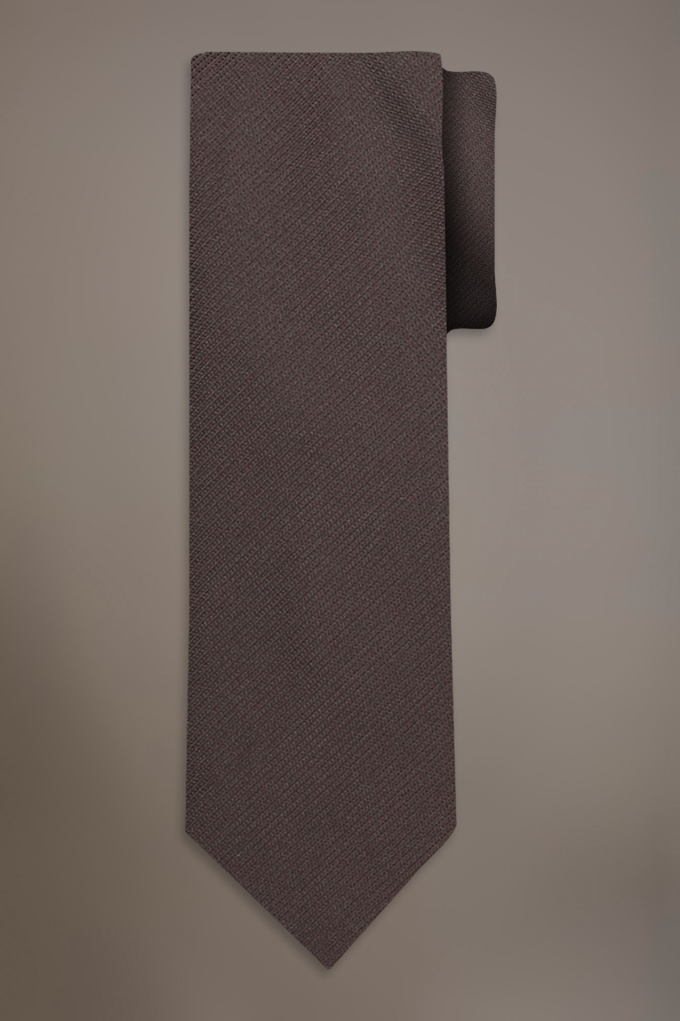 Cravatta misto bamboo tinta unita uomo image number null