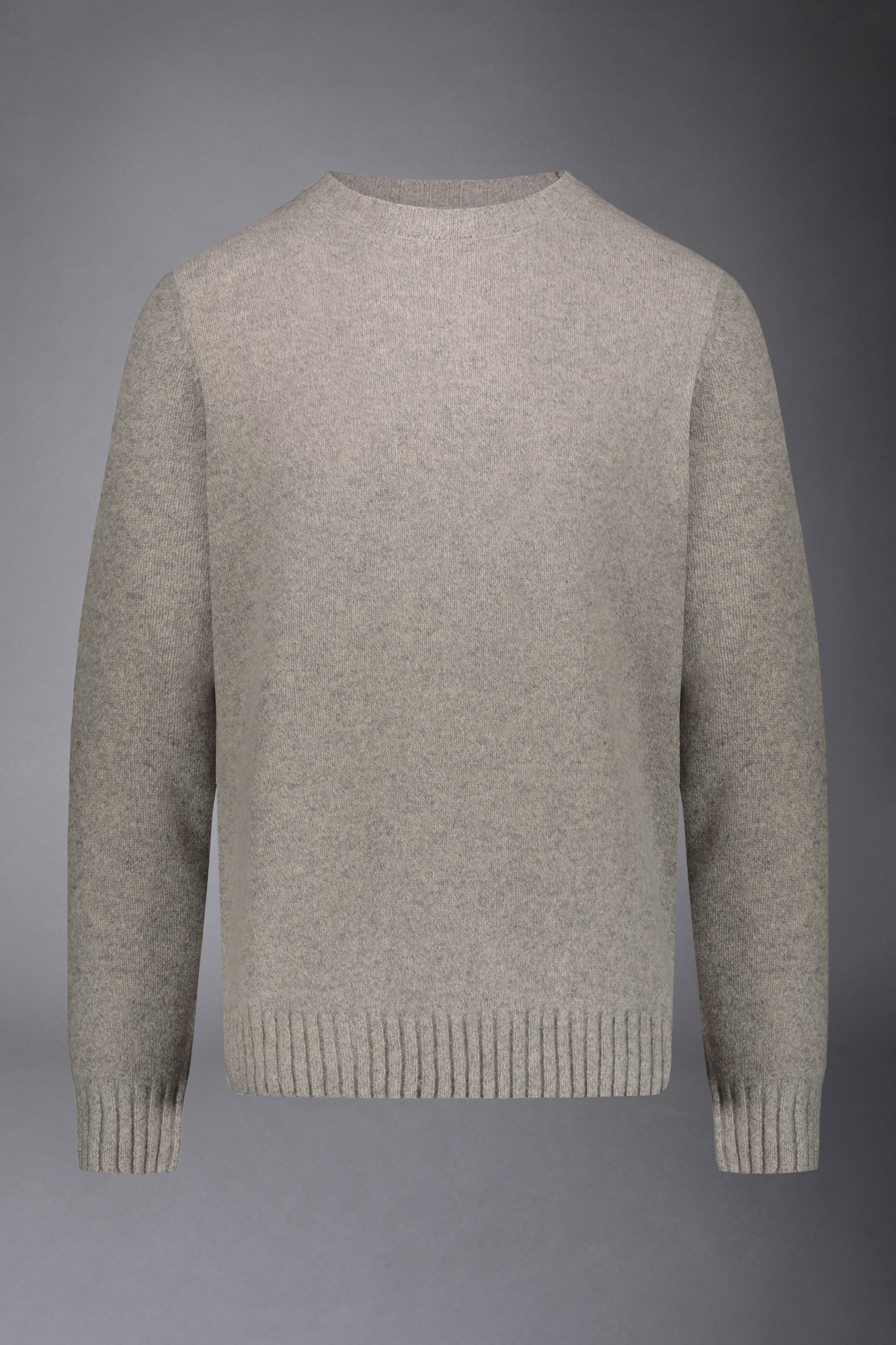 Pullover mit Rundhalsausschnitt aus Lammwollmischung, normale Passform image number null