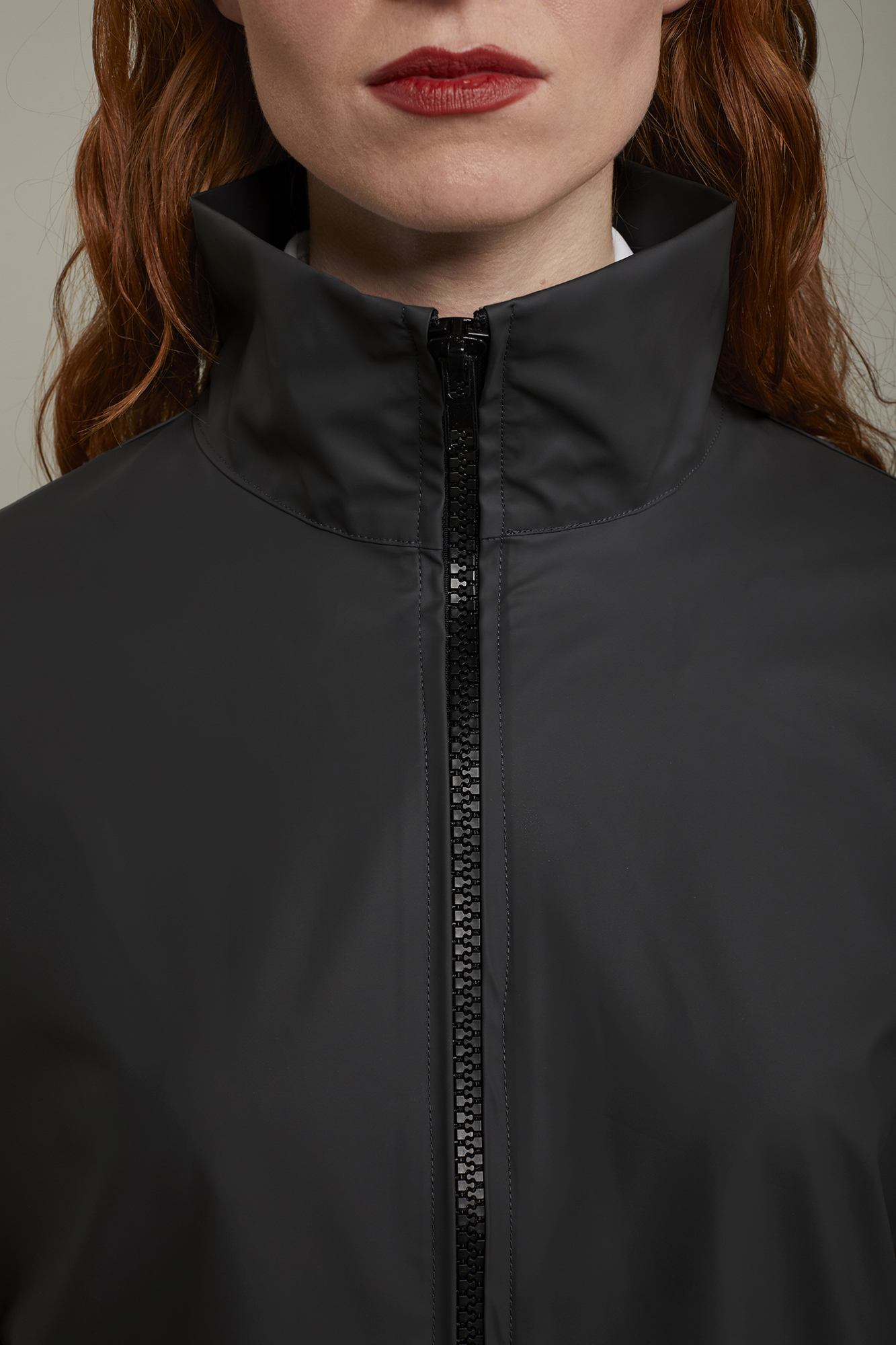 Women’s technical jacket with zip regular fit image number null