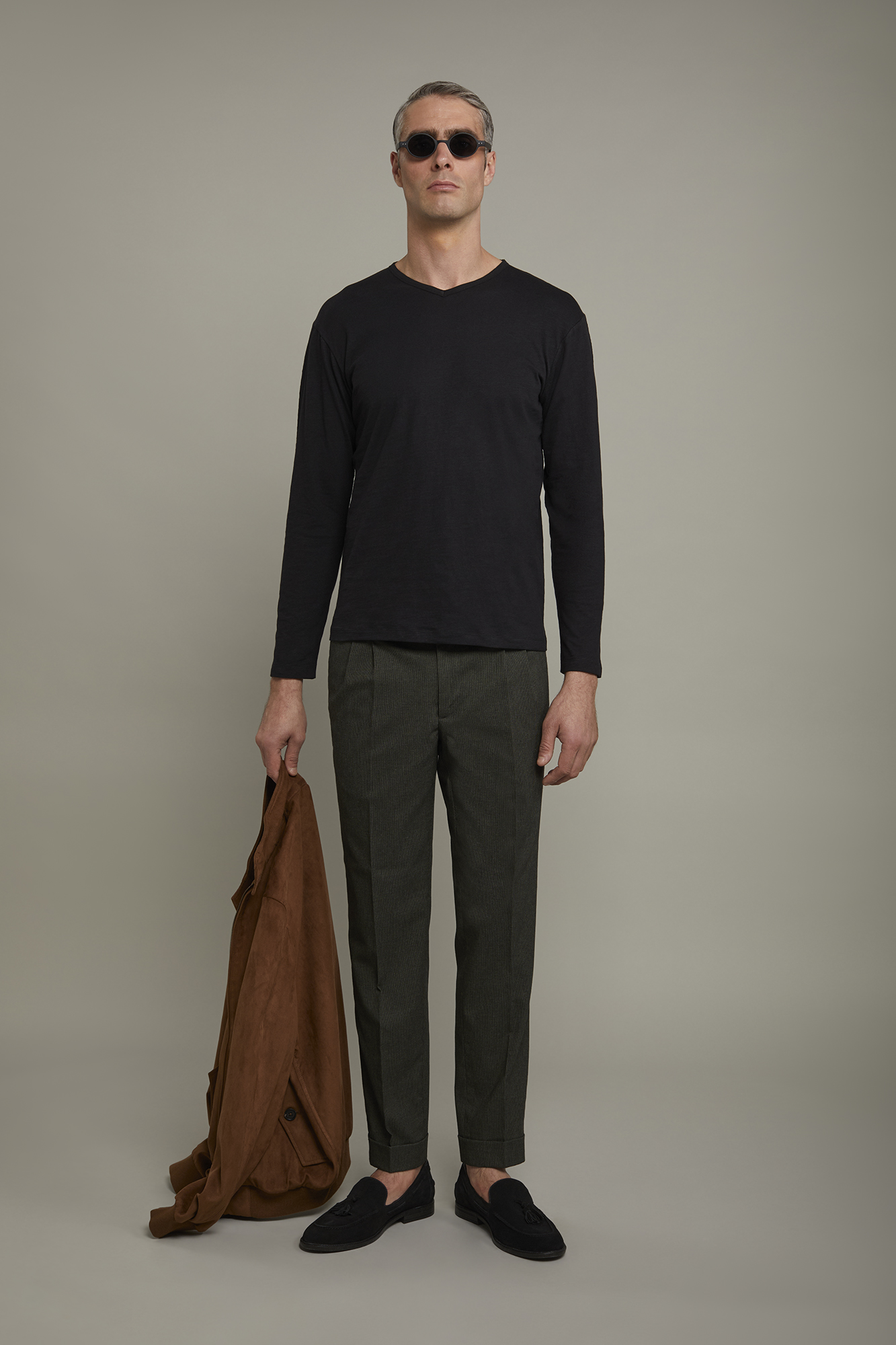 Maglione Uomo COOFANDY Con Scollo A V - Maglia Spessa, 100% Poliestere, Regular Fit - Foto 10