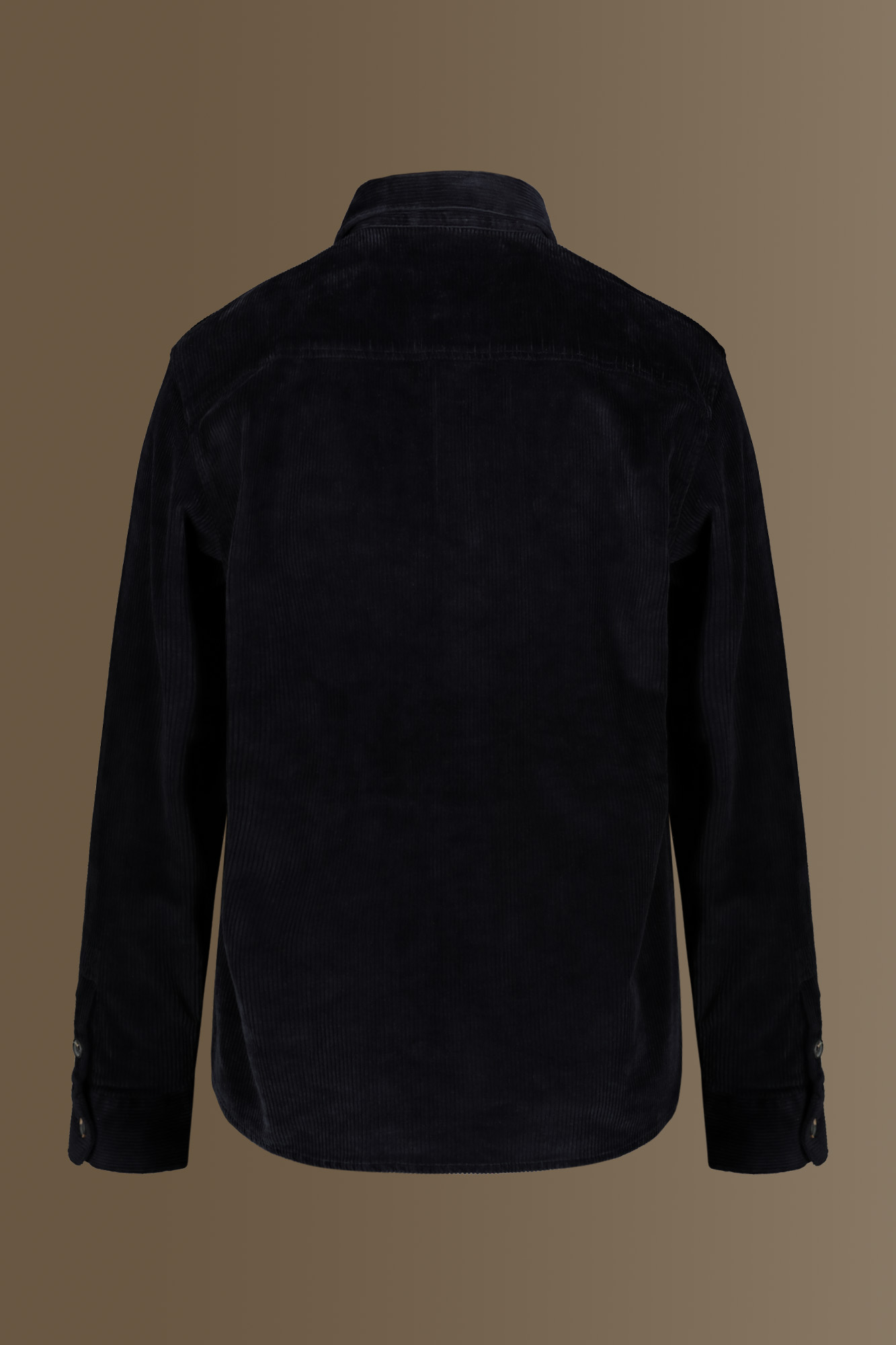 Overshirt uomo tessuto velluto a coste tinta unita image number null