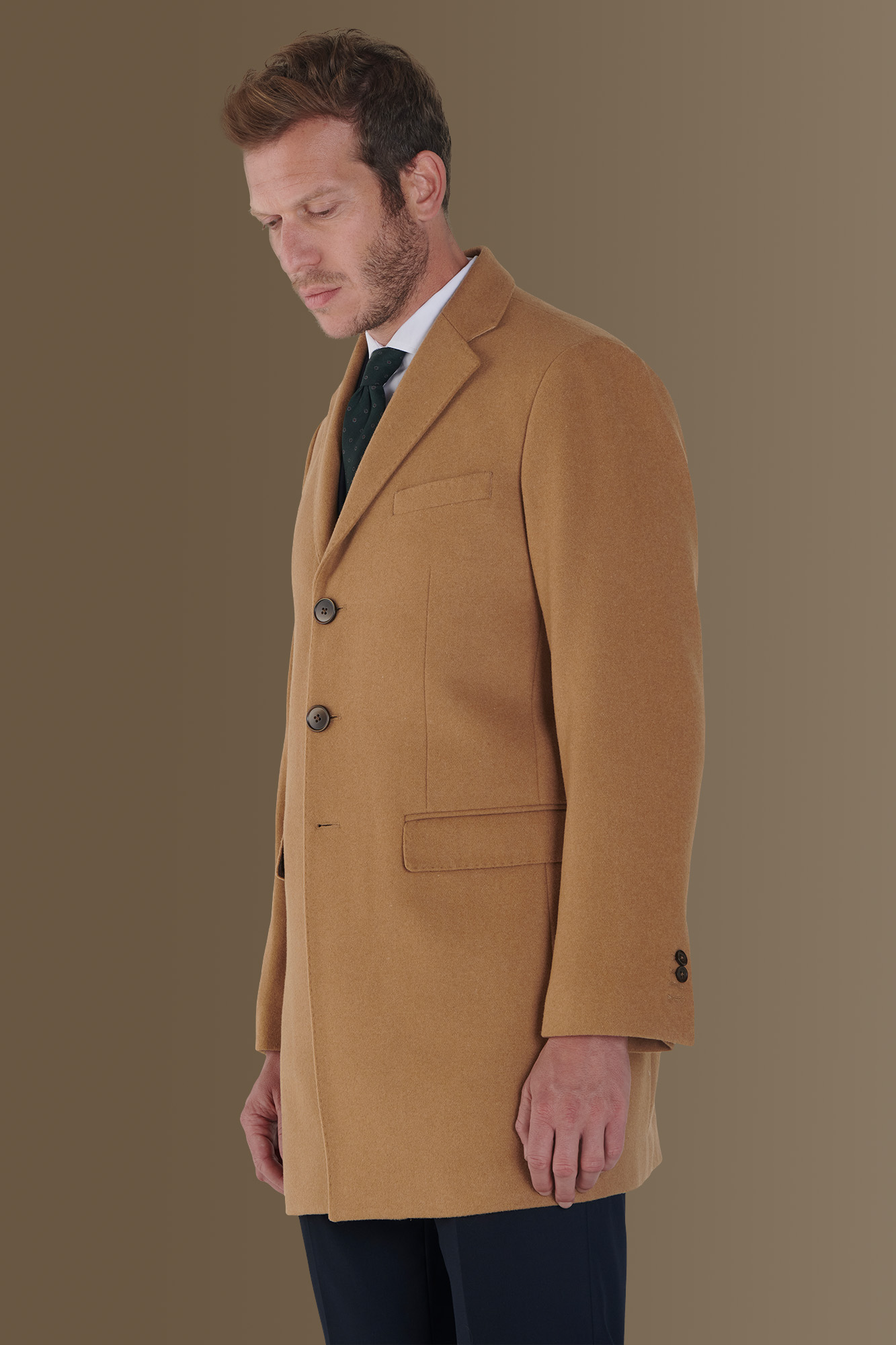 Wool blend classic coat image number null